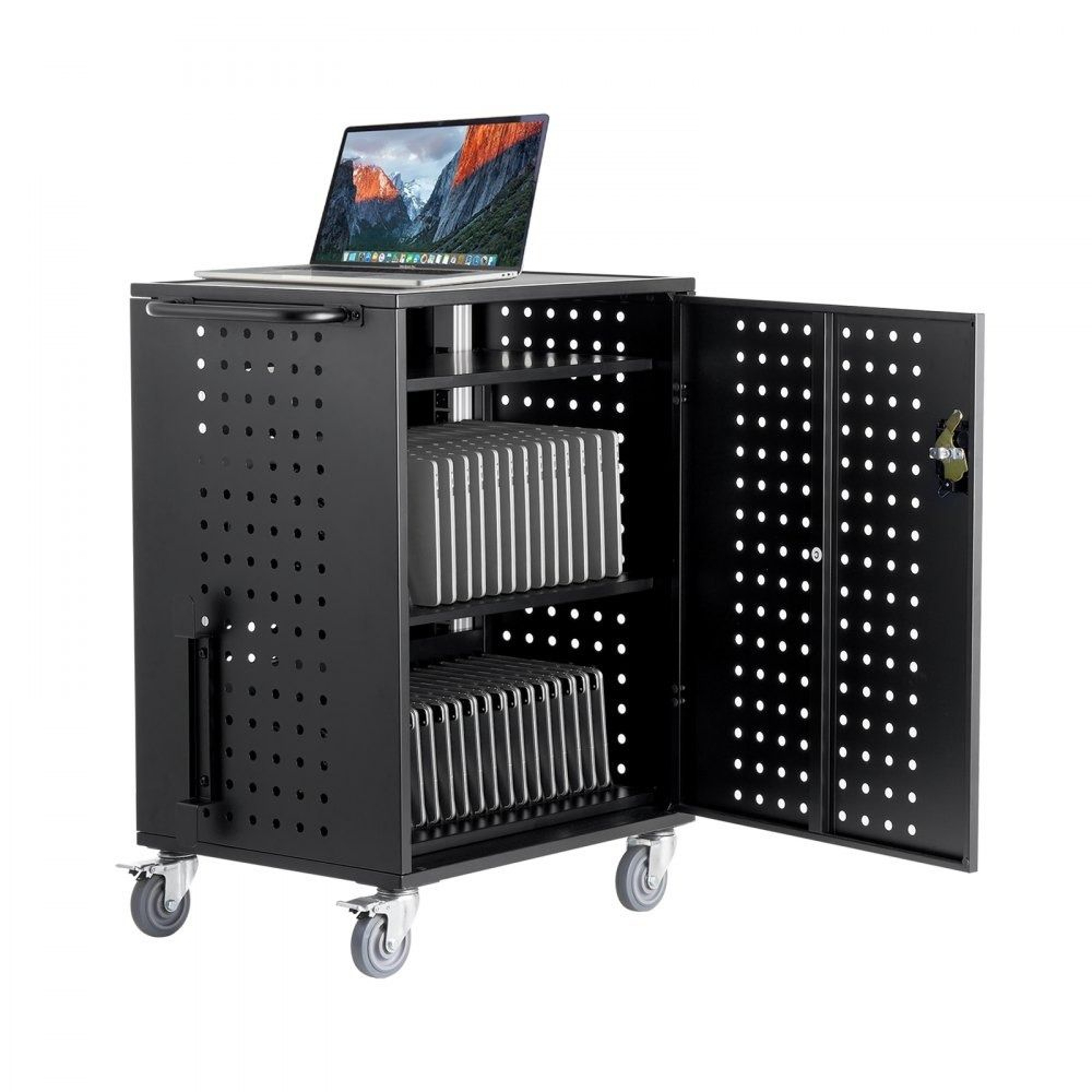 36 Device Mobile Charging Cart For Laptops Tablets And Chromebooks Up To 156 Inches 0