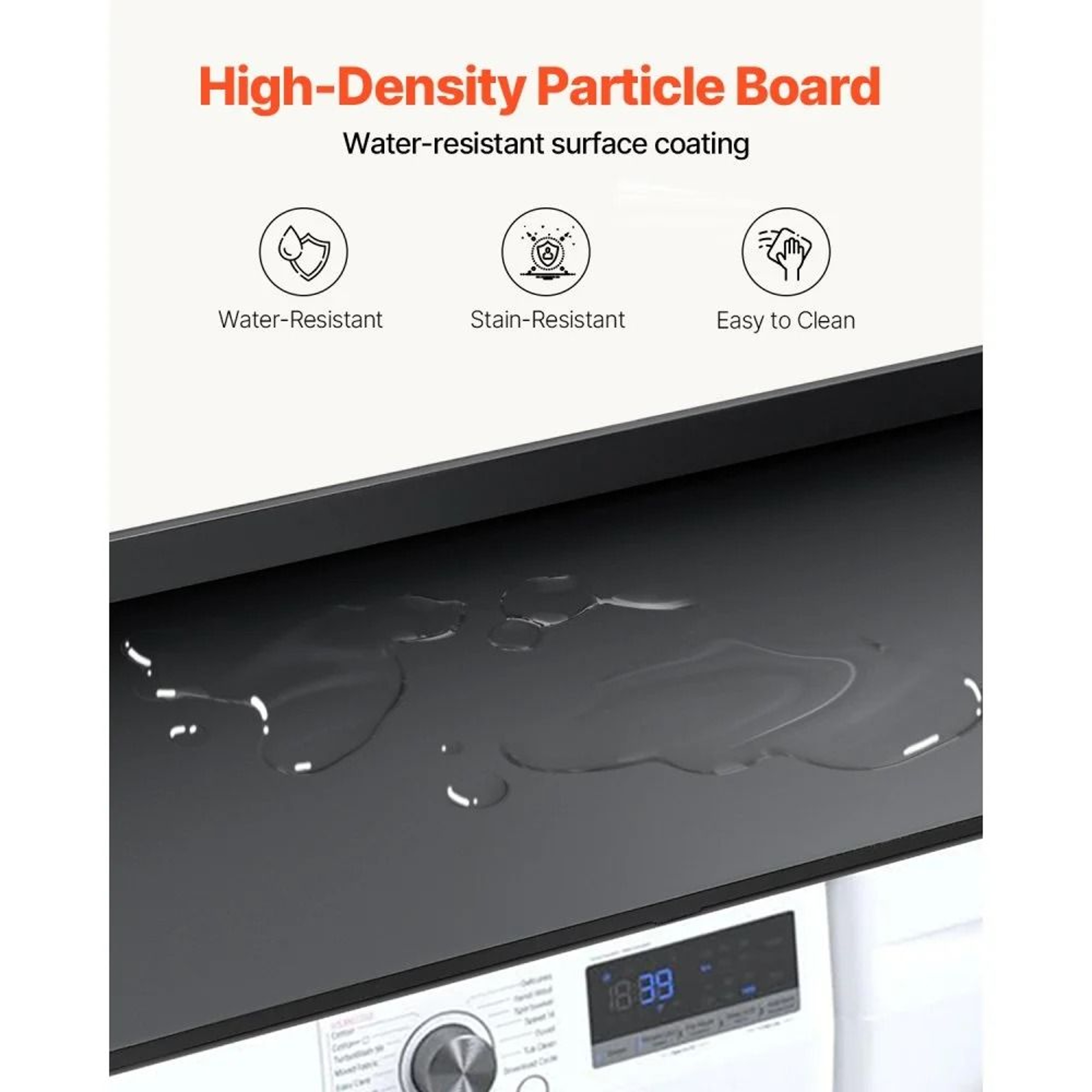 Washer Dryer Countertop With Side Hooks And AntiSlip Pads 2