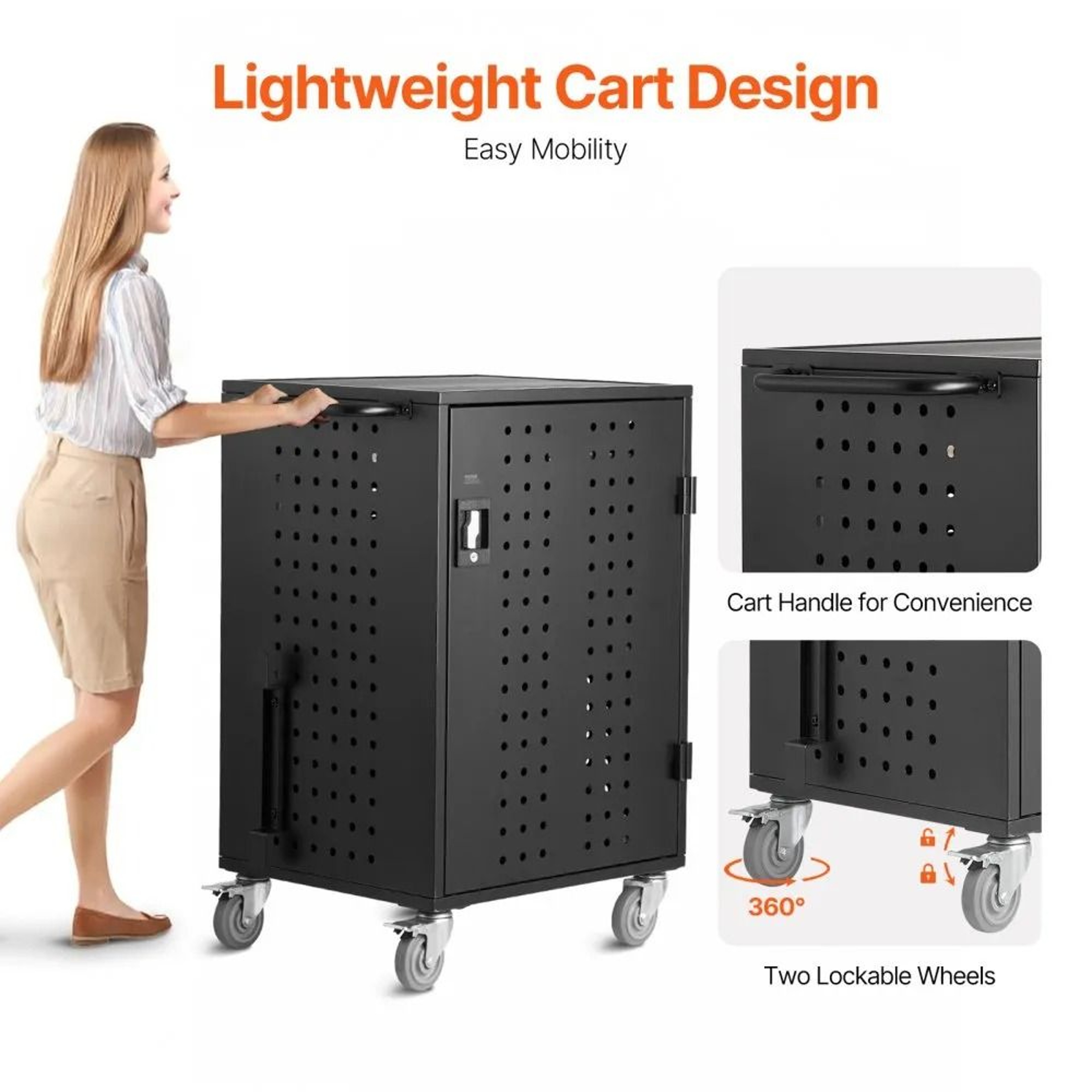 32 Device Mobile Charging Cart For Laptops Tablets And Chromebooks Up To 156 Inches 1