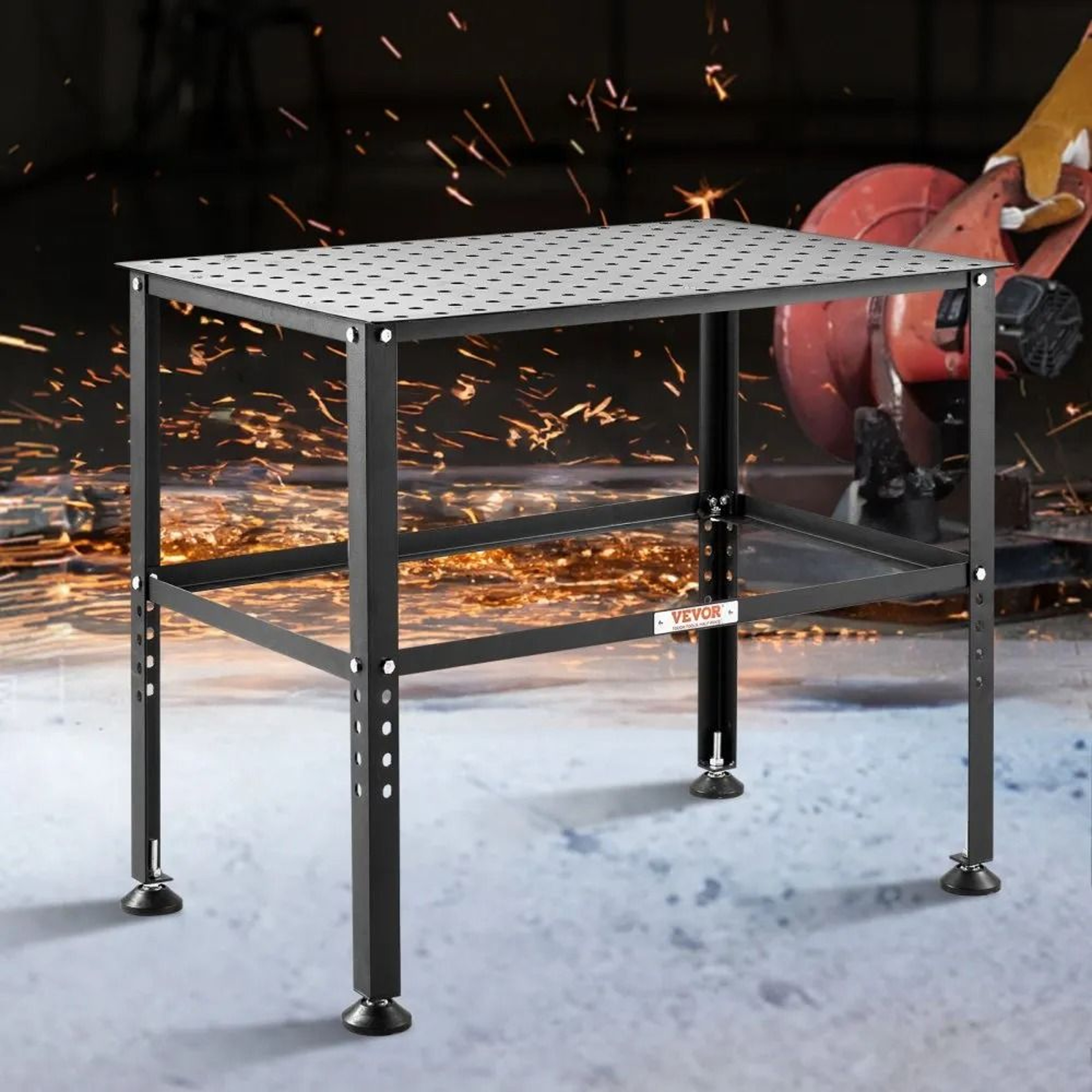 Heavy Duty Welding Table 36 X 24 Inch With 800 Lb Capacity And Adjustable Feet 6