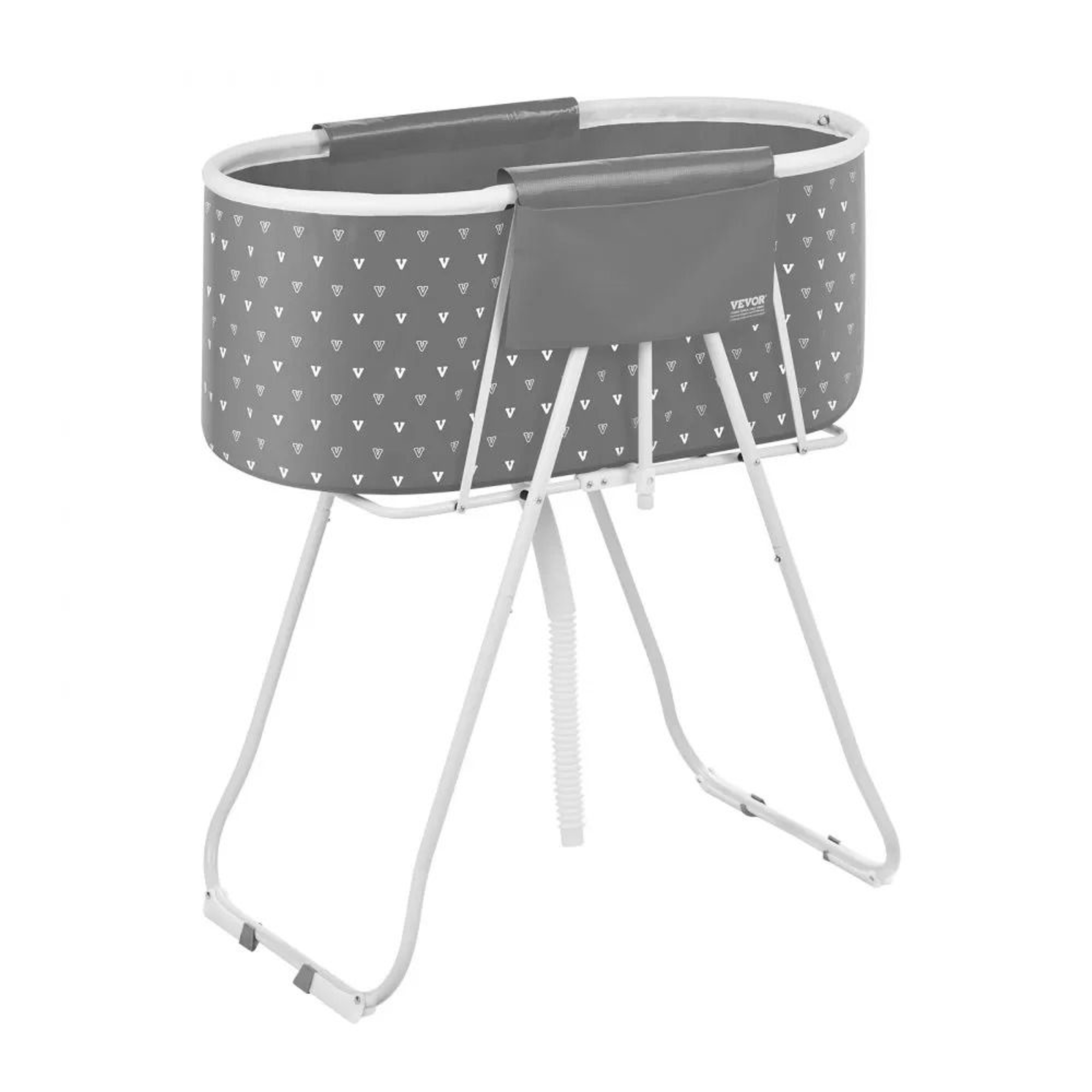 Elevated Foldable Pet Bathtub With Efficient Drainage System Light Grey 7