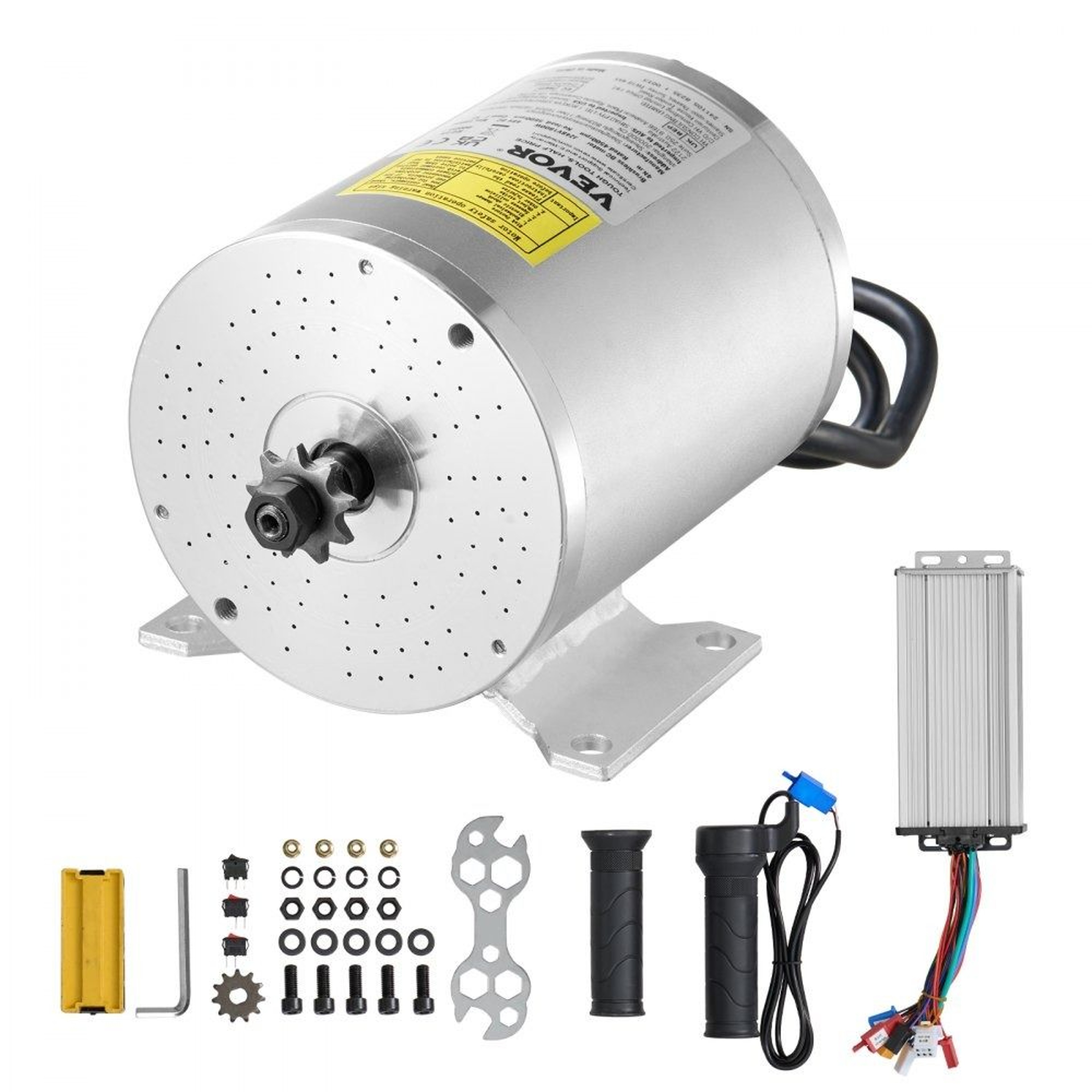 1800W 48V Electric Brushless DC Motor Kit With Upgraded Controller And Throttle Grip 0