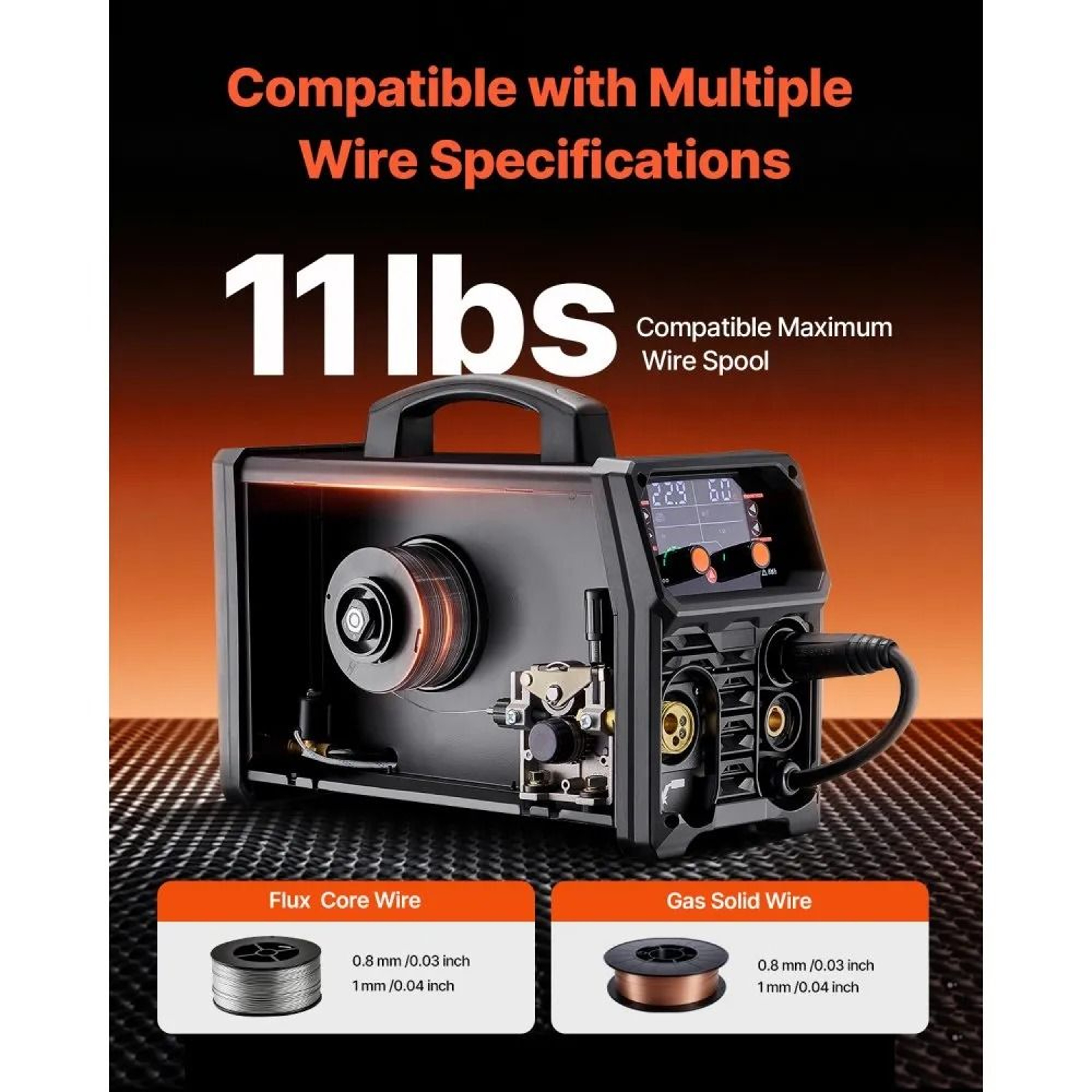 200A 4in1 MIG Welder With Synergic Control And 110V220V Dual Voltage 2