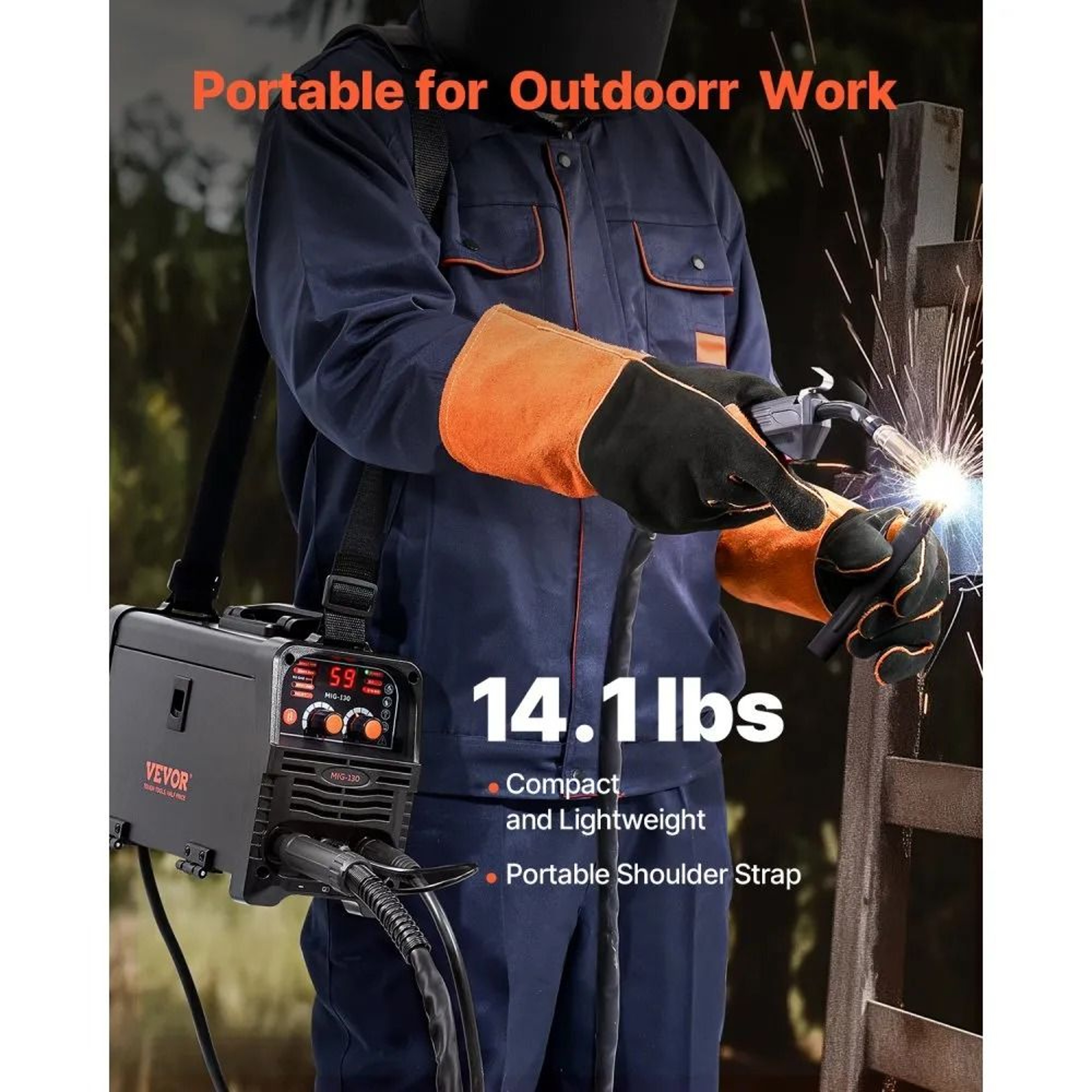 130A 3in1 MIG Welder With Synergic Control And Digital Display 5