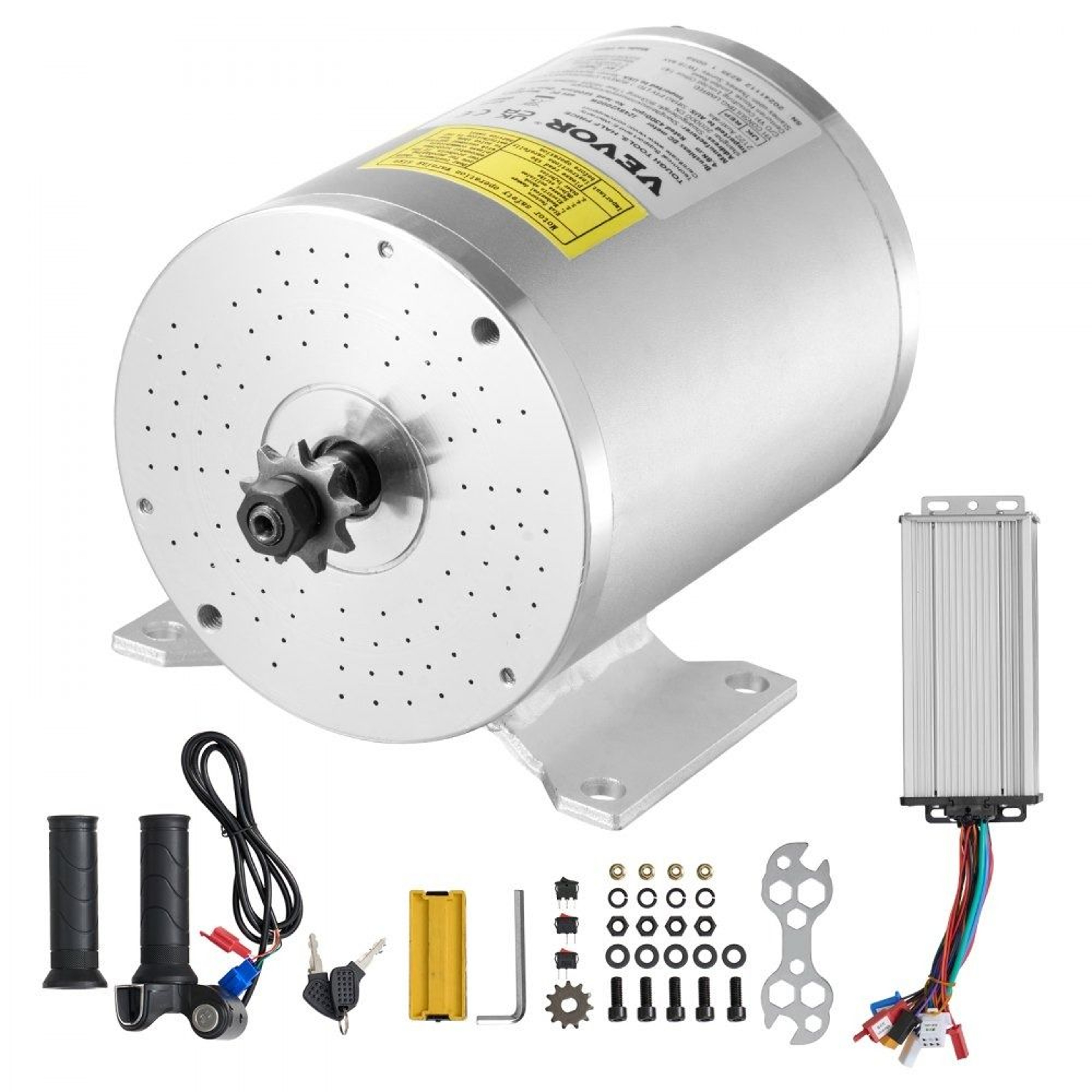 2000W 48V Brushless DC Motor Kit With Speed Controller And Throttle Grip 0