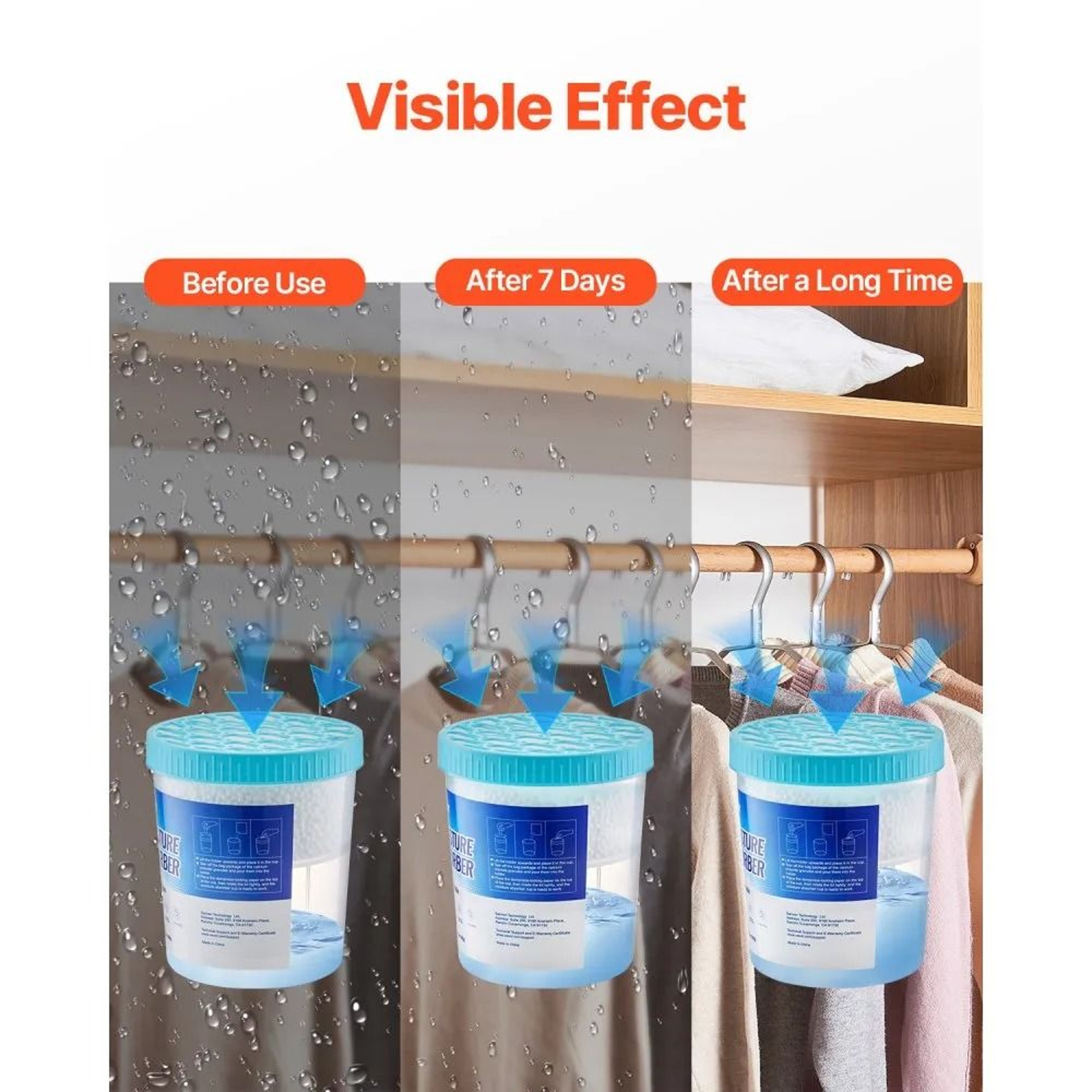 2 Pack Moisture Absorber Buckets With 800mL Capacity And Reusable Design 1