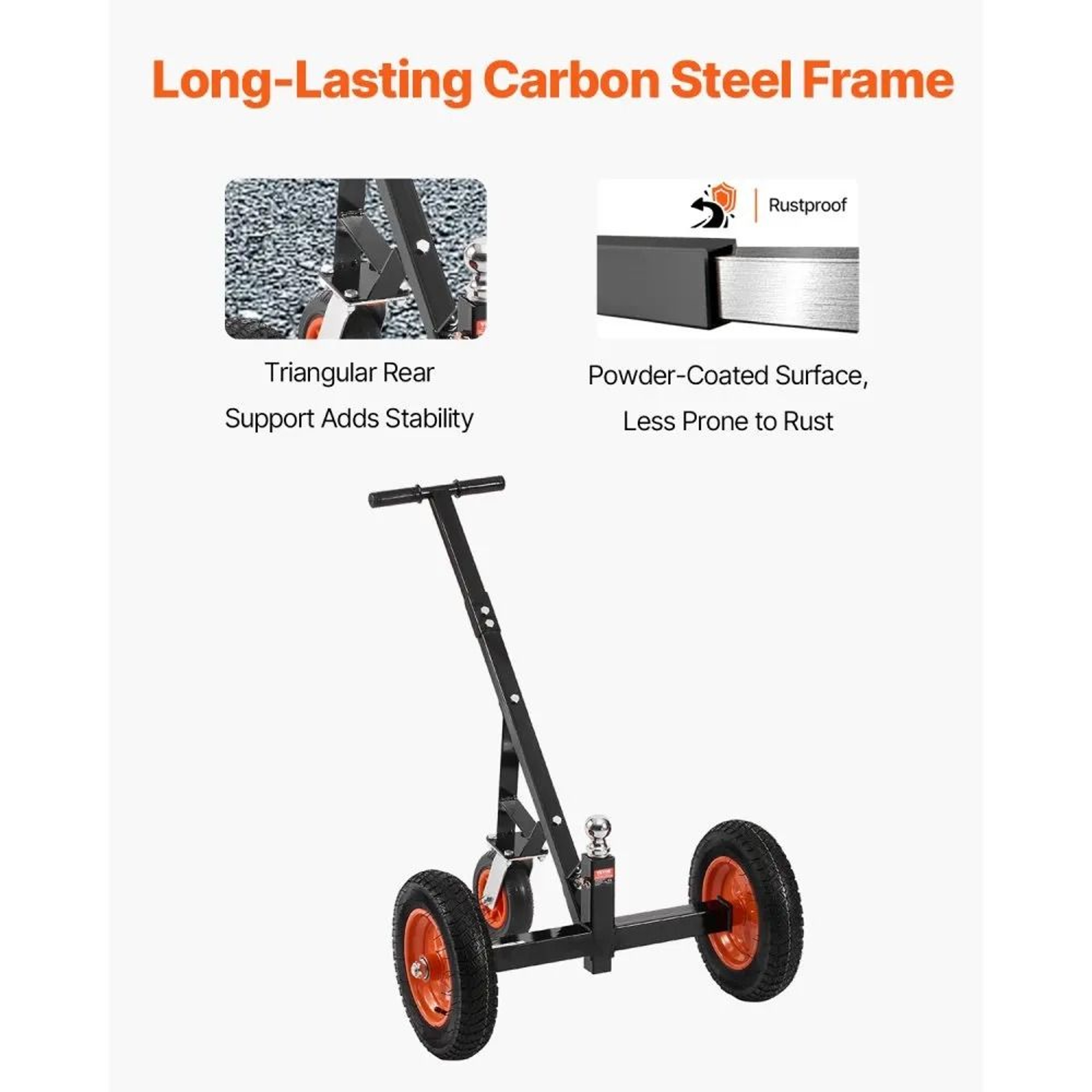 Trailer Dolly With 1000 Lb Tongue Weight Capacity And 14 Inch Pneumatic Tires 5