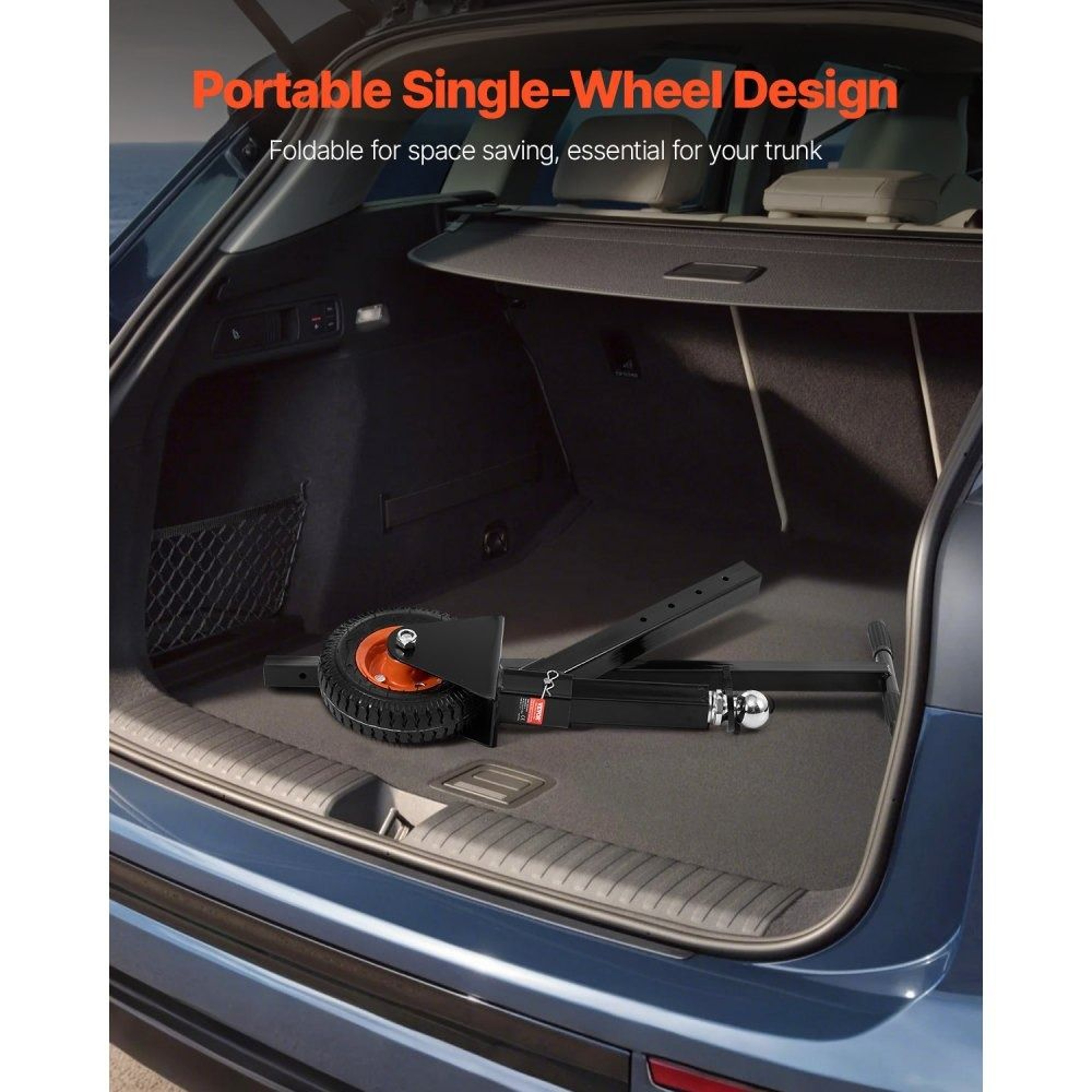 Adjustable Trailer Dolly With 300 Lb Tongue Weight Capacity And 85 Inch Pneumatic Tire 3