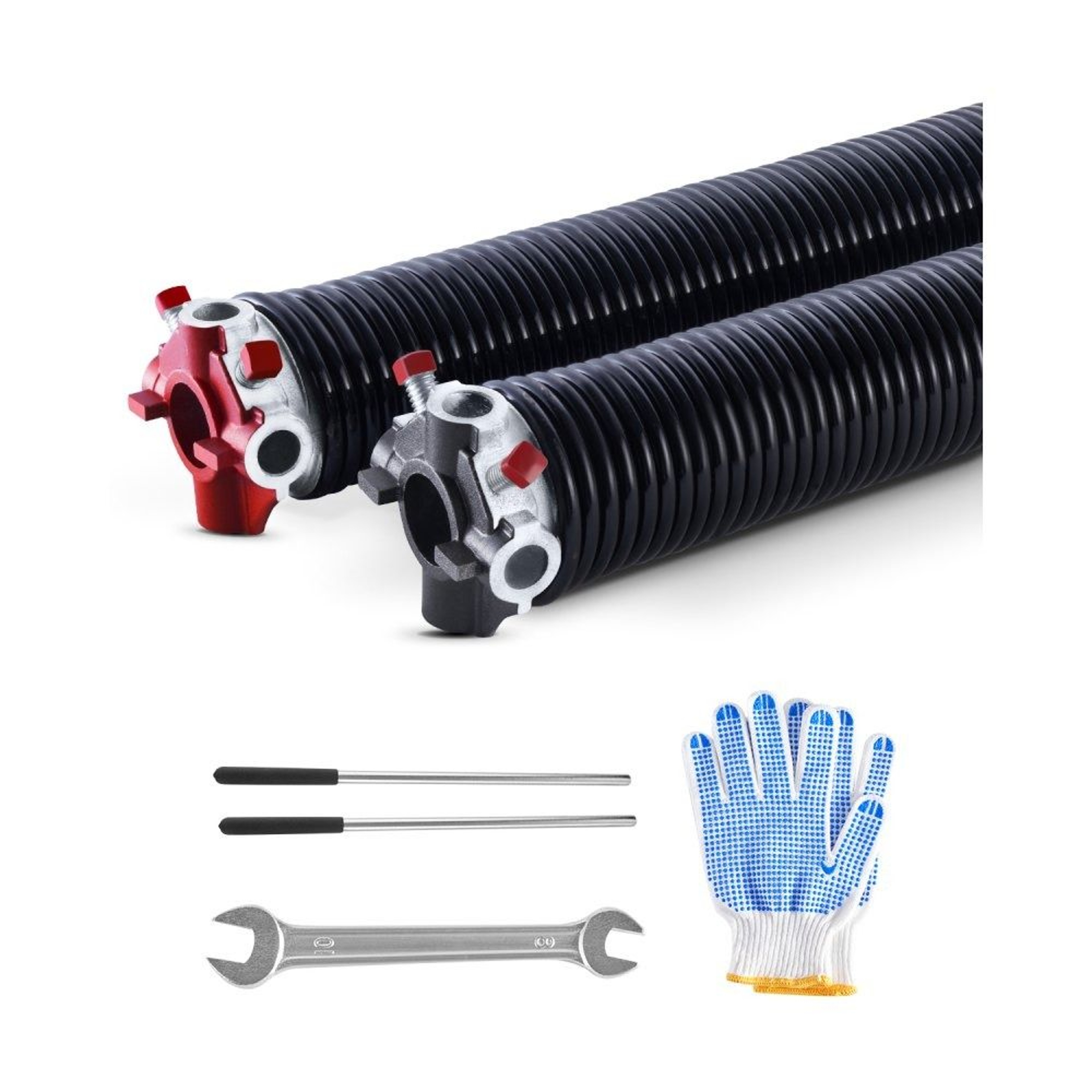 Garage Door Torsion Springs 0234 X 2 X 28 Inch Pair With Winding Bars And Tools 0