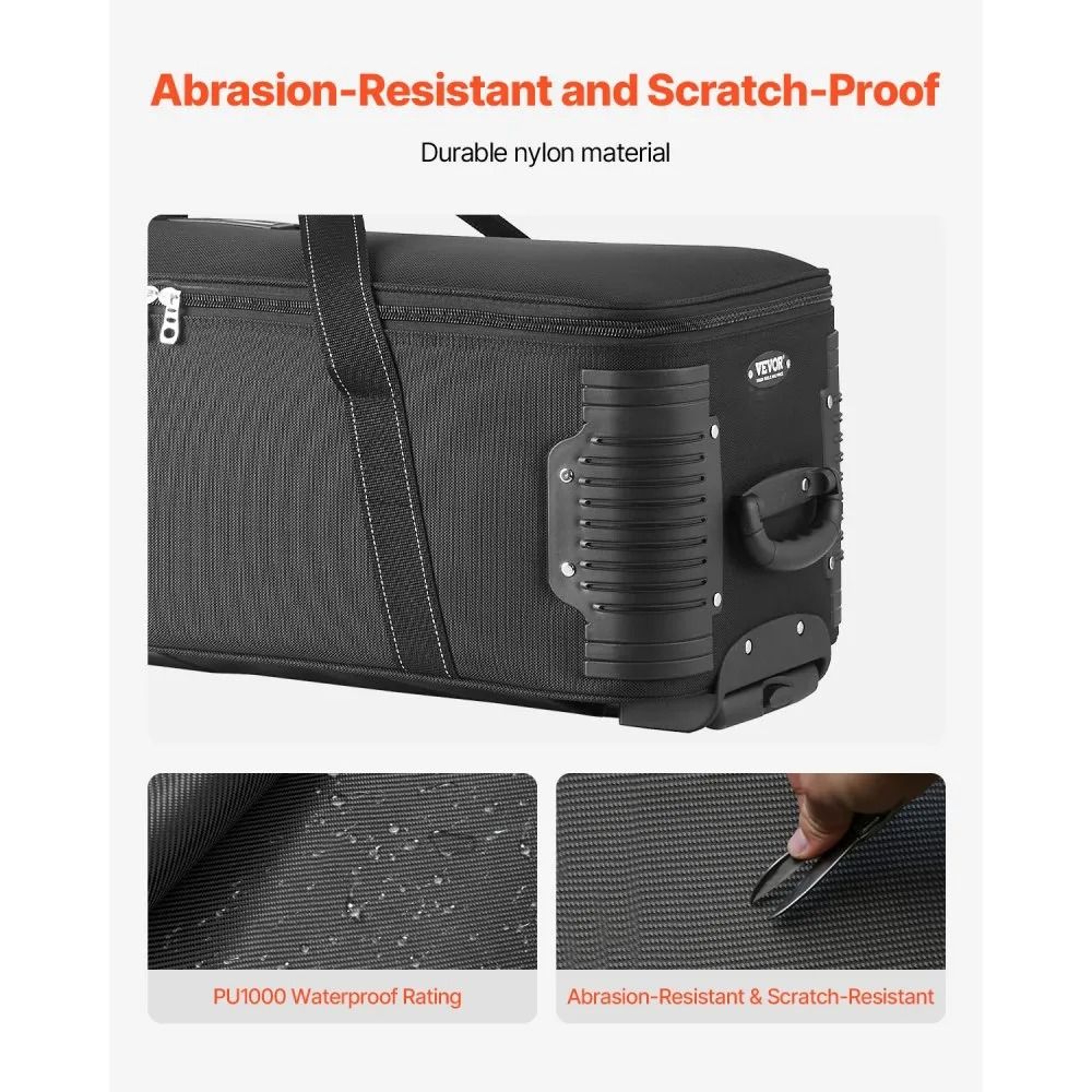 Rolling Camera Bag With Wheels And Padded Dividers For Studio Equipment 4