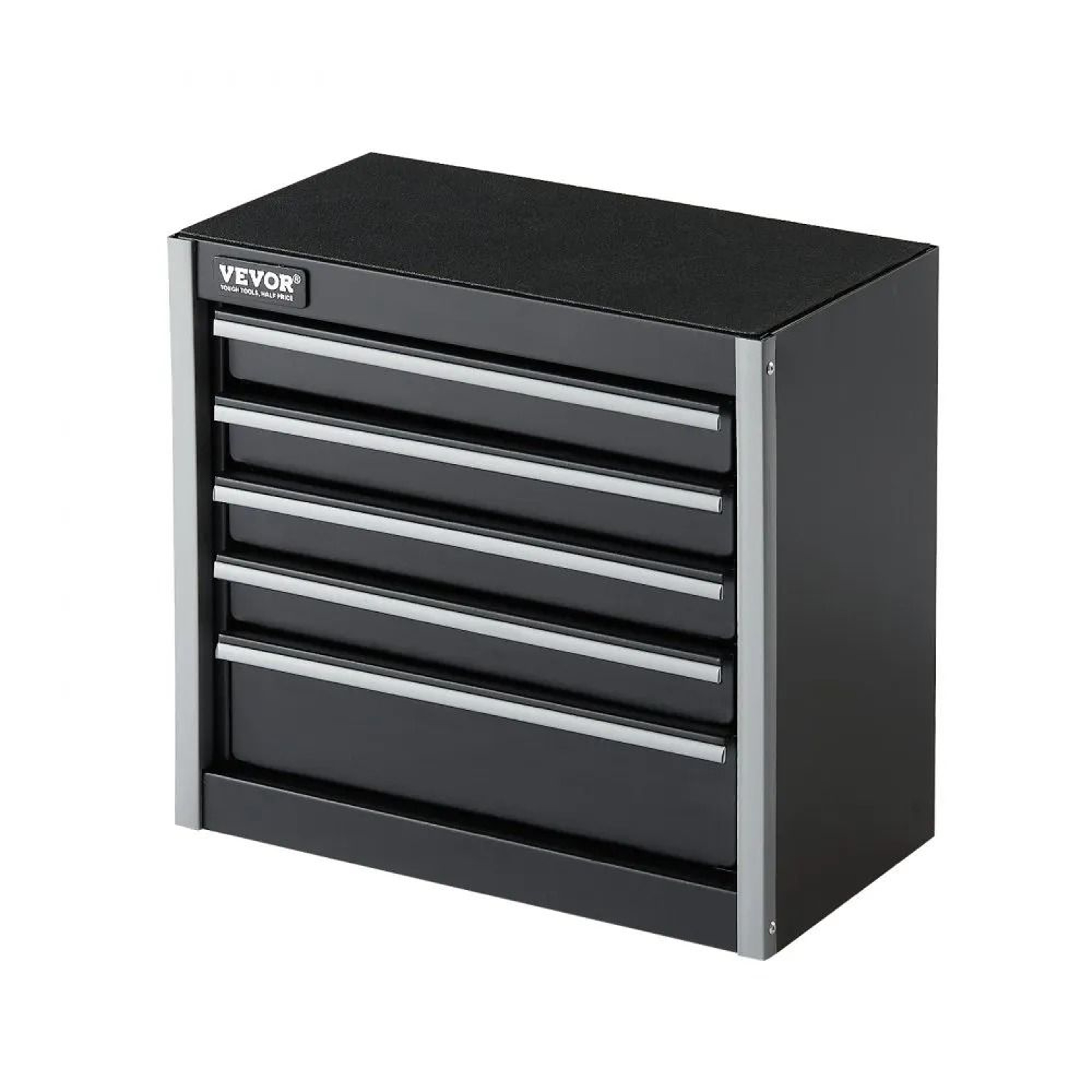 Mini Metal Tool Box With 5 Drawers And Steel Construction  Black 8