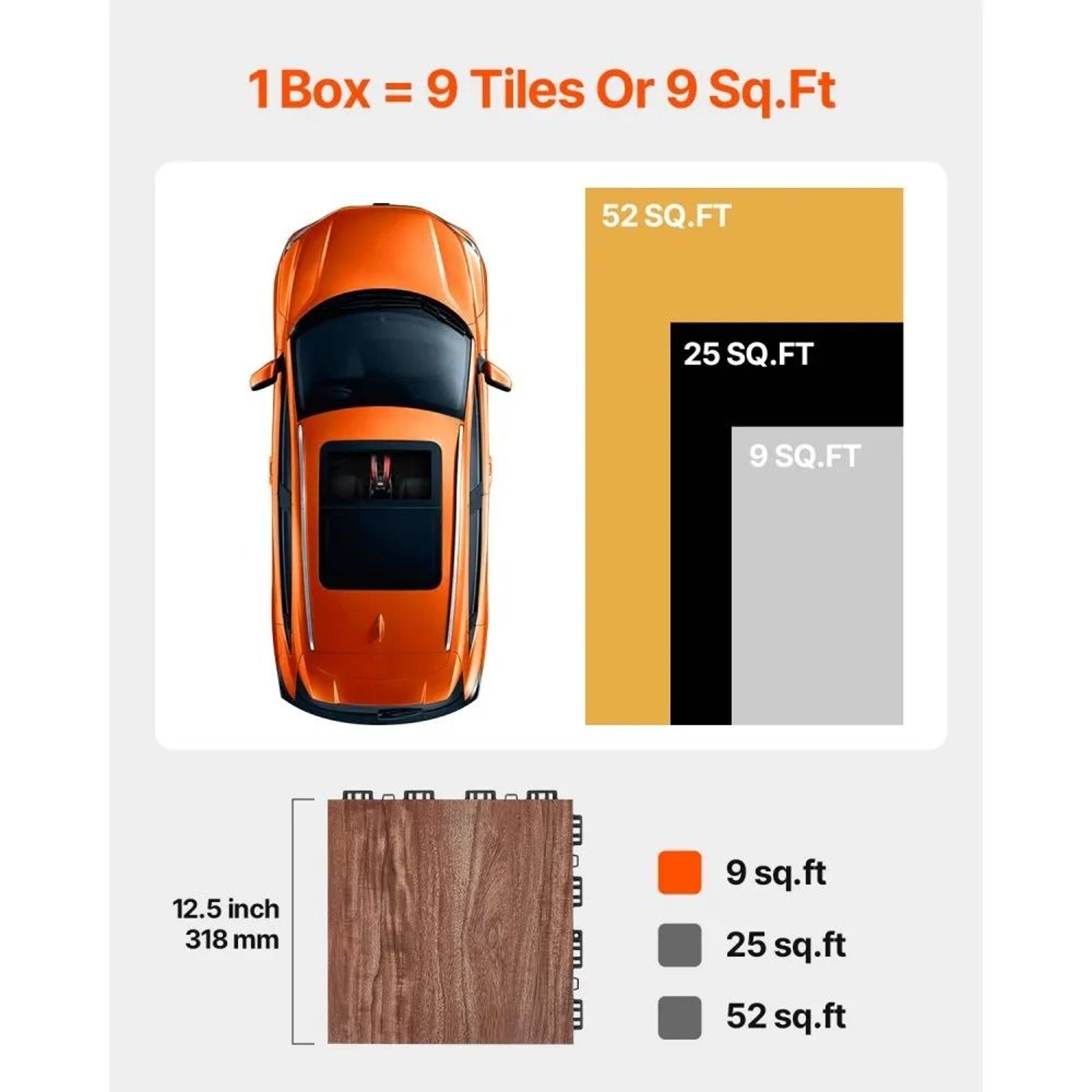 Interlocking Dance Floor Tiles 25Piece Portable Dance Practice Flooring With Oak Wood Grain 2