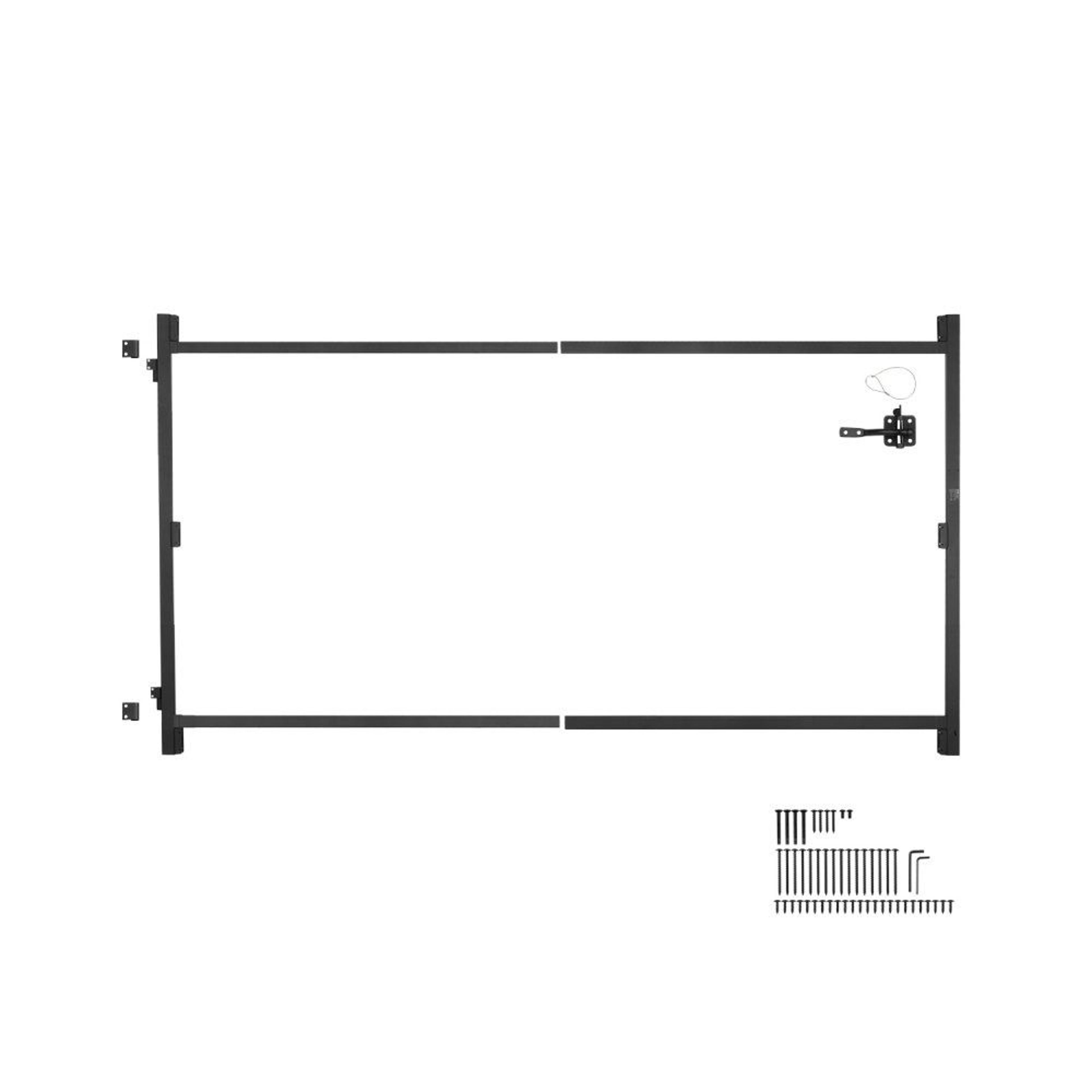 Adjustable Gate Building Kit With AntiSag Iron Frame For 6096 Inch Openings 0