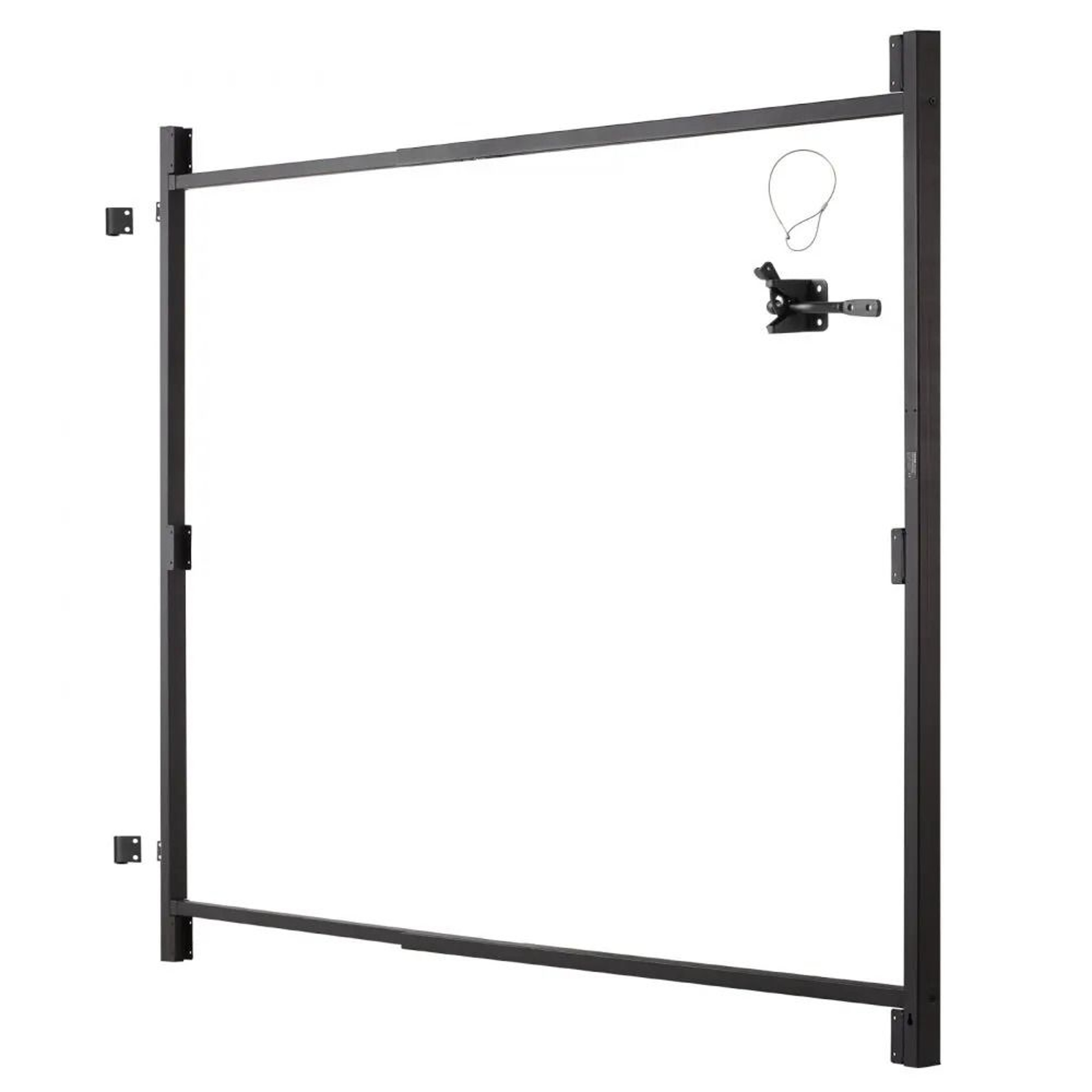 Adjustable Gate Building Kit With AntiSag Iron Frame And Latch Lock For 3660 Inch Gates 7