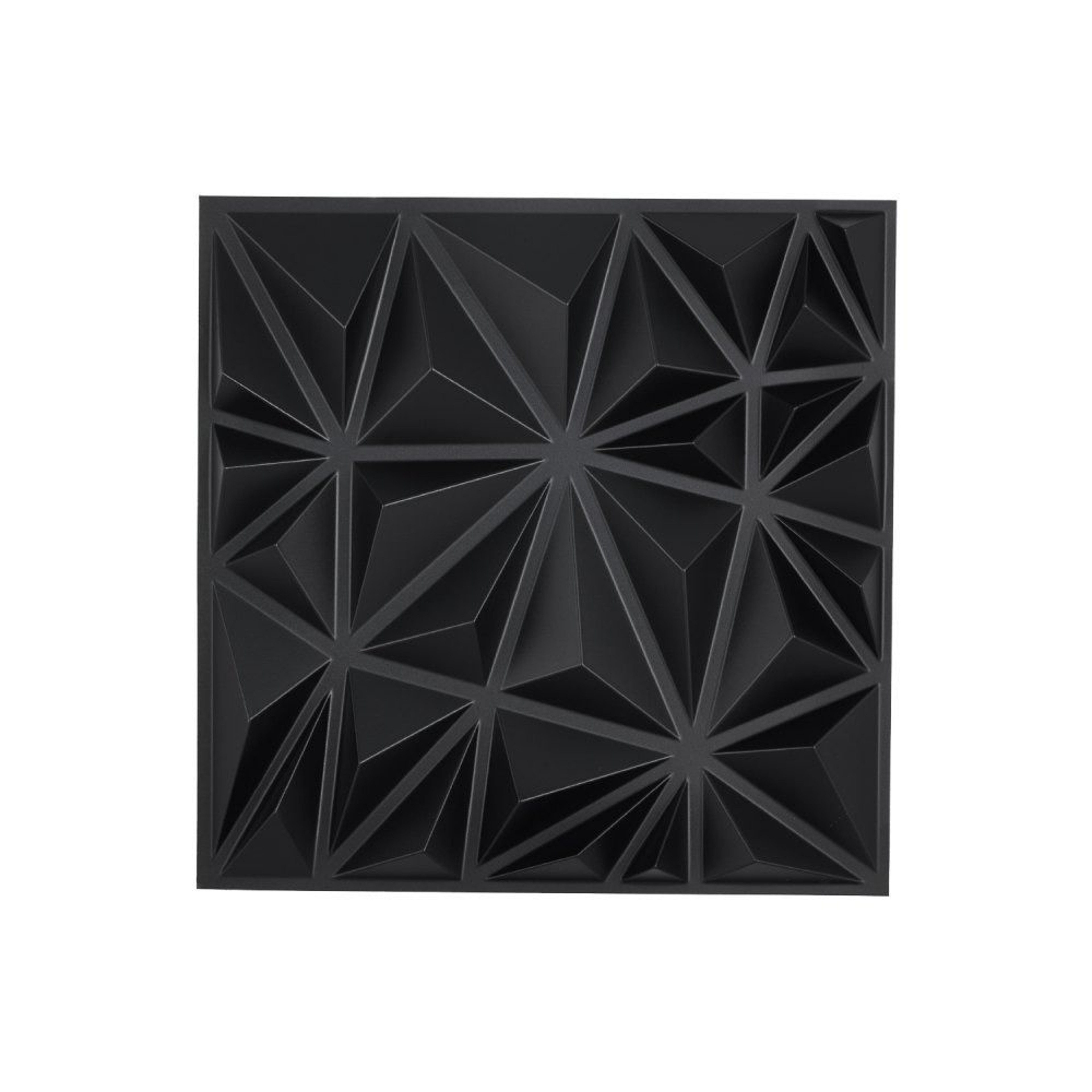 3D Wall Panels 33Pack PVC Diamond Textured Tiles In Matte Black For Accent Walls 8