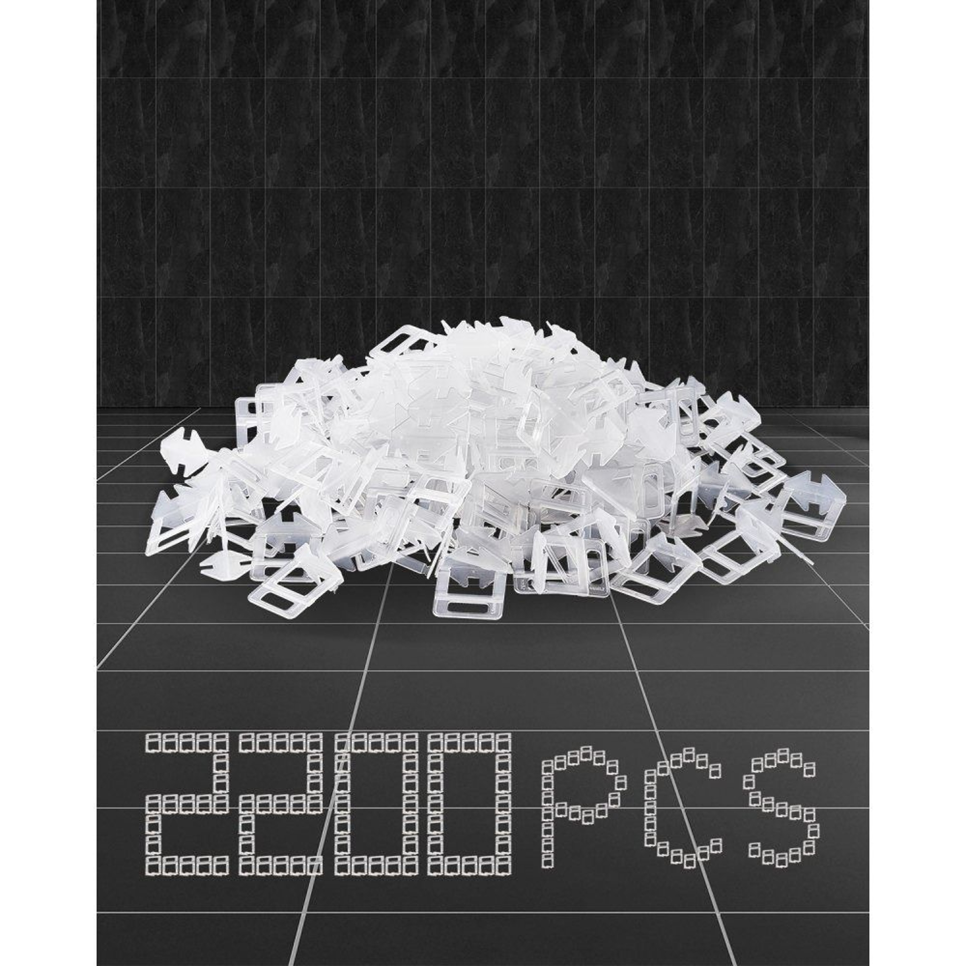 Tile Leveling System Clips 2200Piece 116 Inch Tile Spacers For Floor And Wall Installation 0