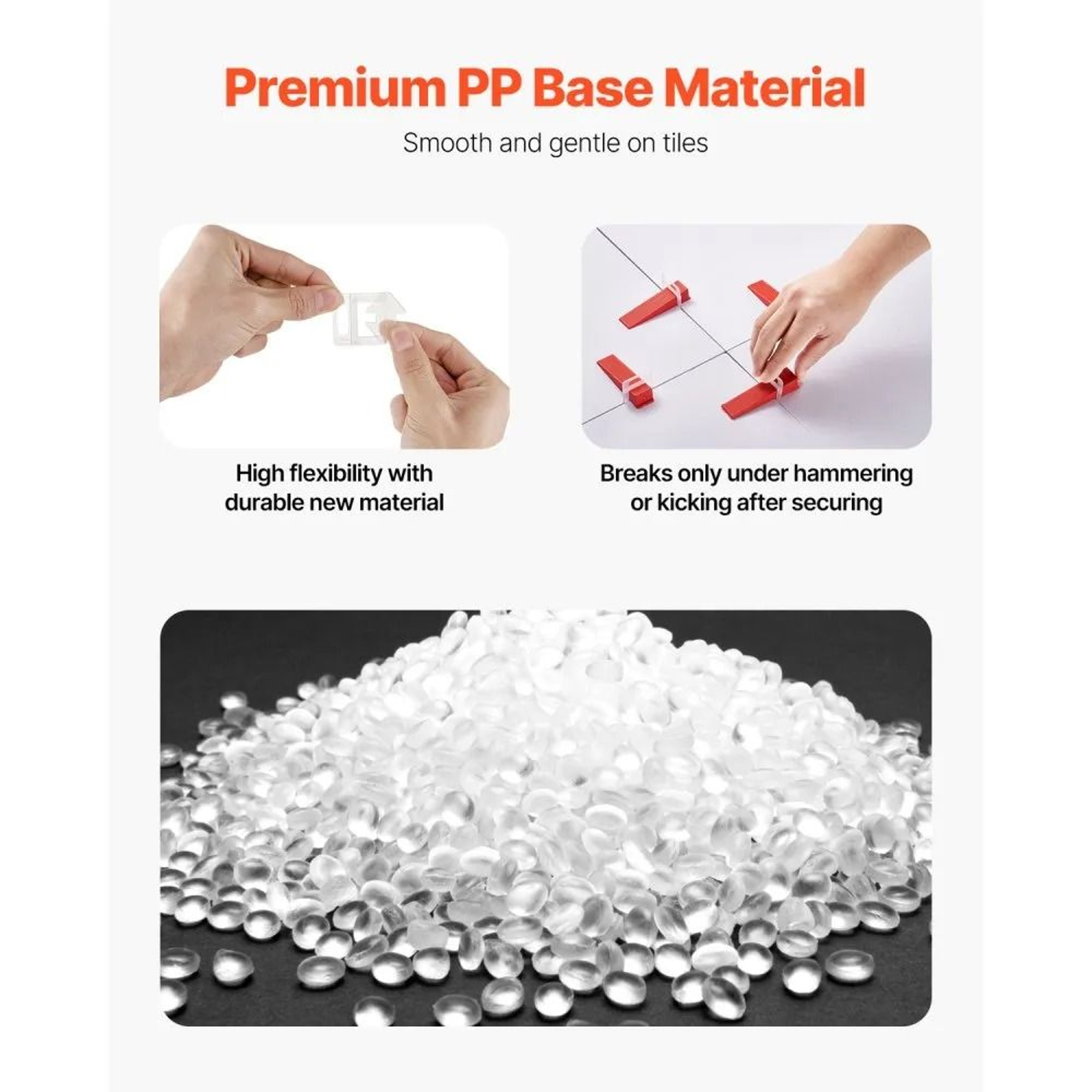 Tile Leveling System Clips 2200Piece 116 Inch Tile Spacers For Floor And Wall Installation 2