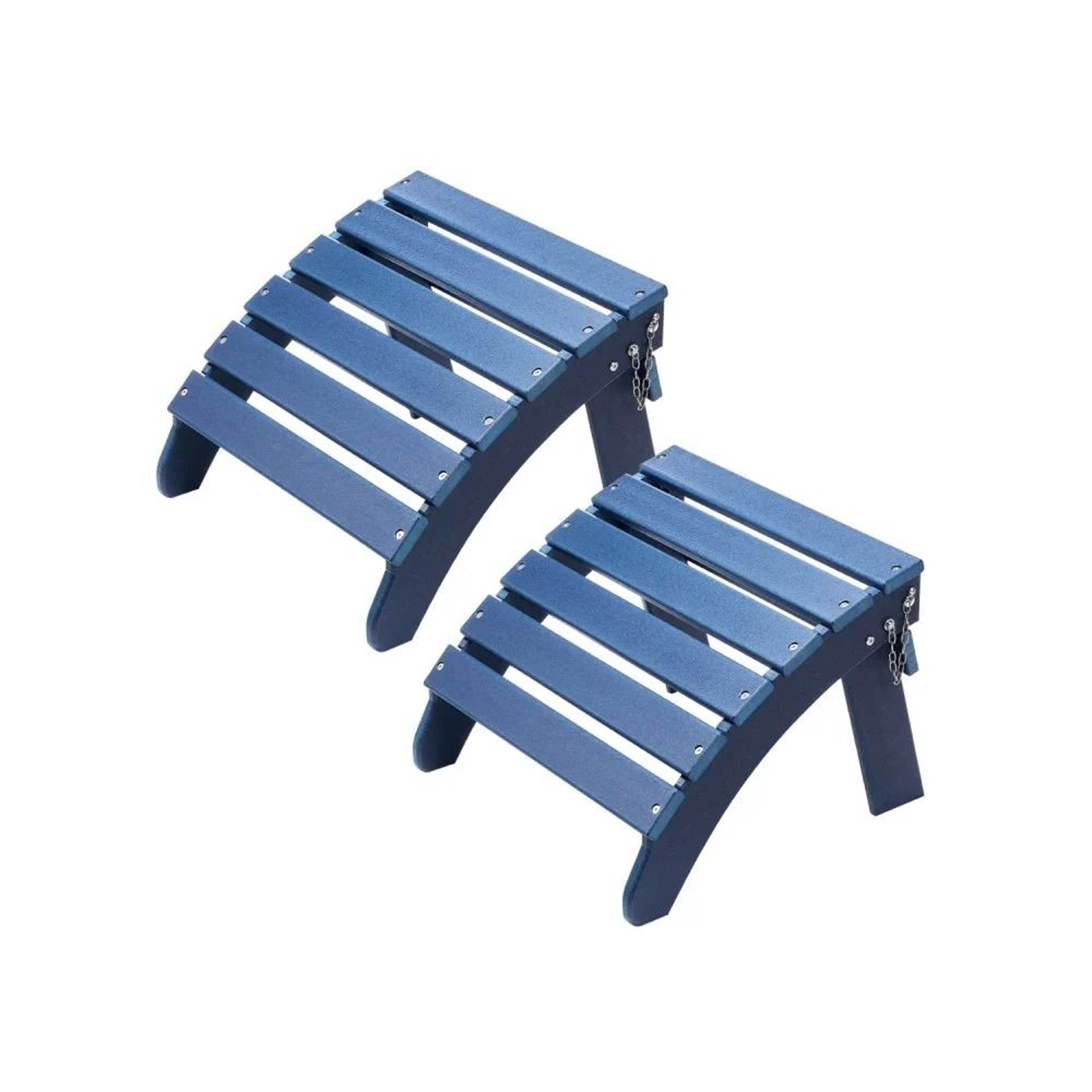 Adirondack Ottoman Set Of 2 Folding HDPE Outdoor Footrests 0