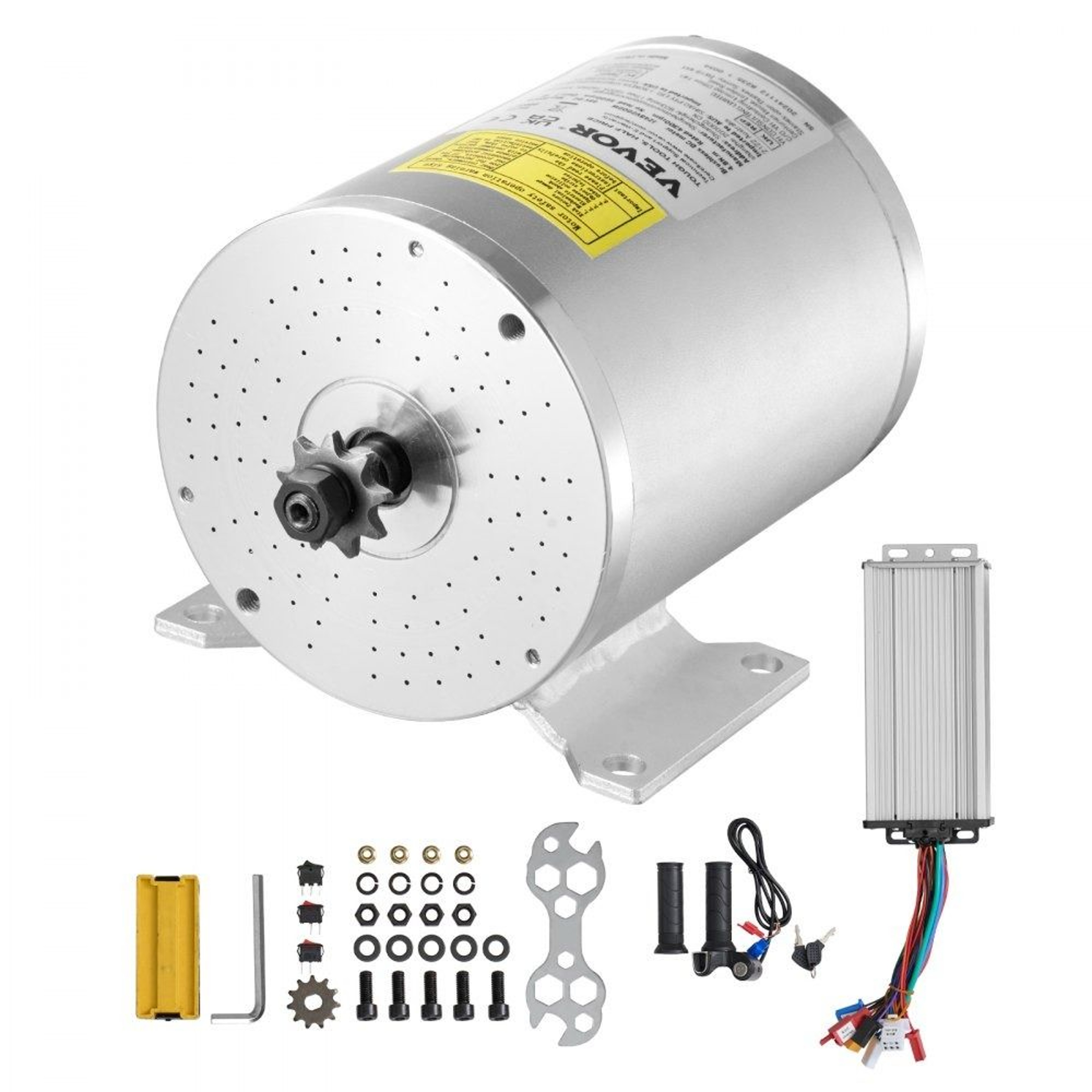 2000W Brushless DC Motor Kit 48V 4300 RPM With Speed Controller And Throttle Grip 0