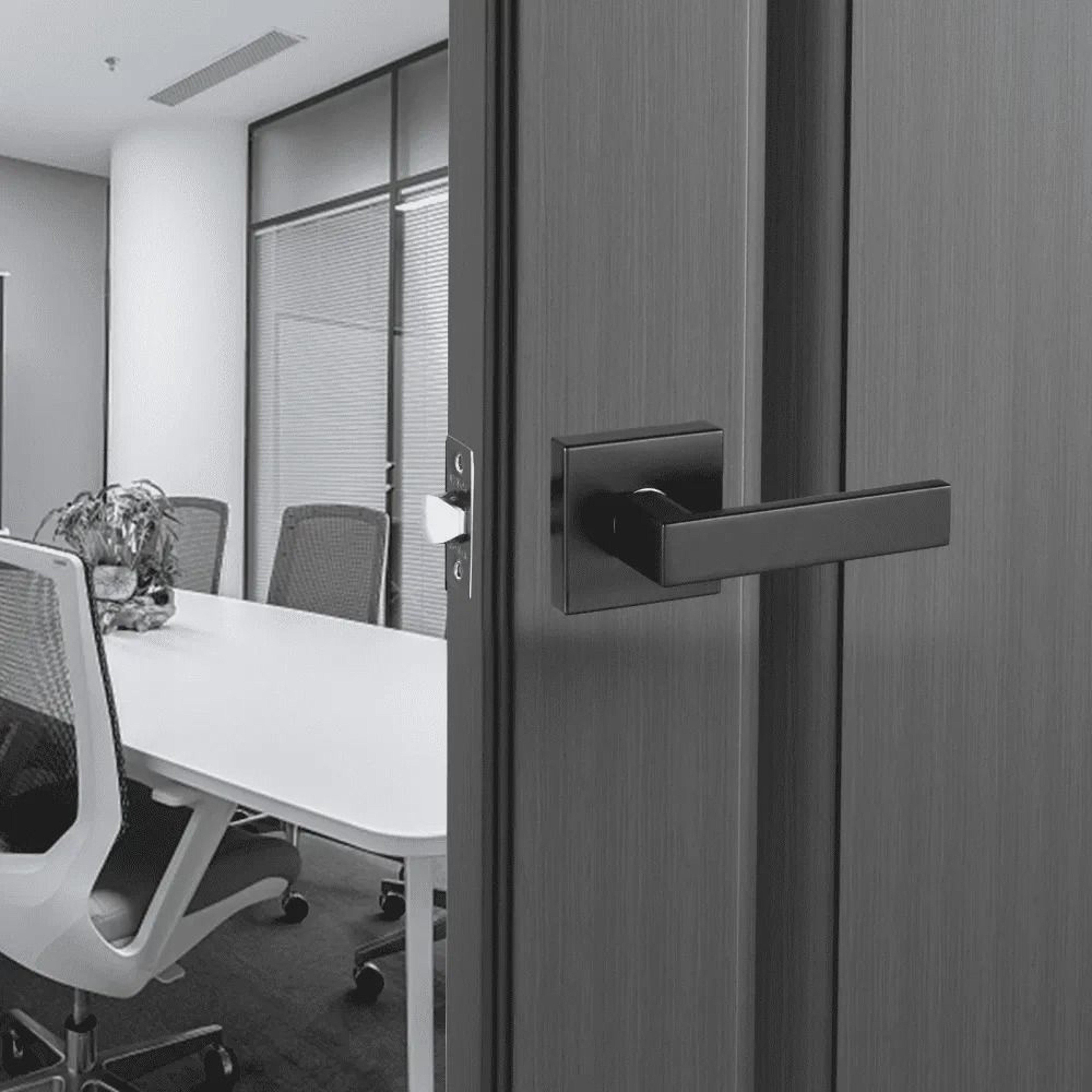 Passage Door Handles 5 Pack Matte Black Reversible NonLocking Interior Door Levers 6