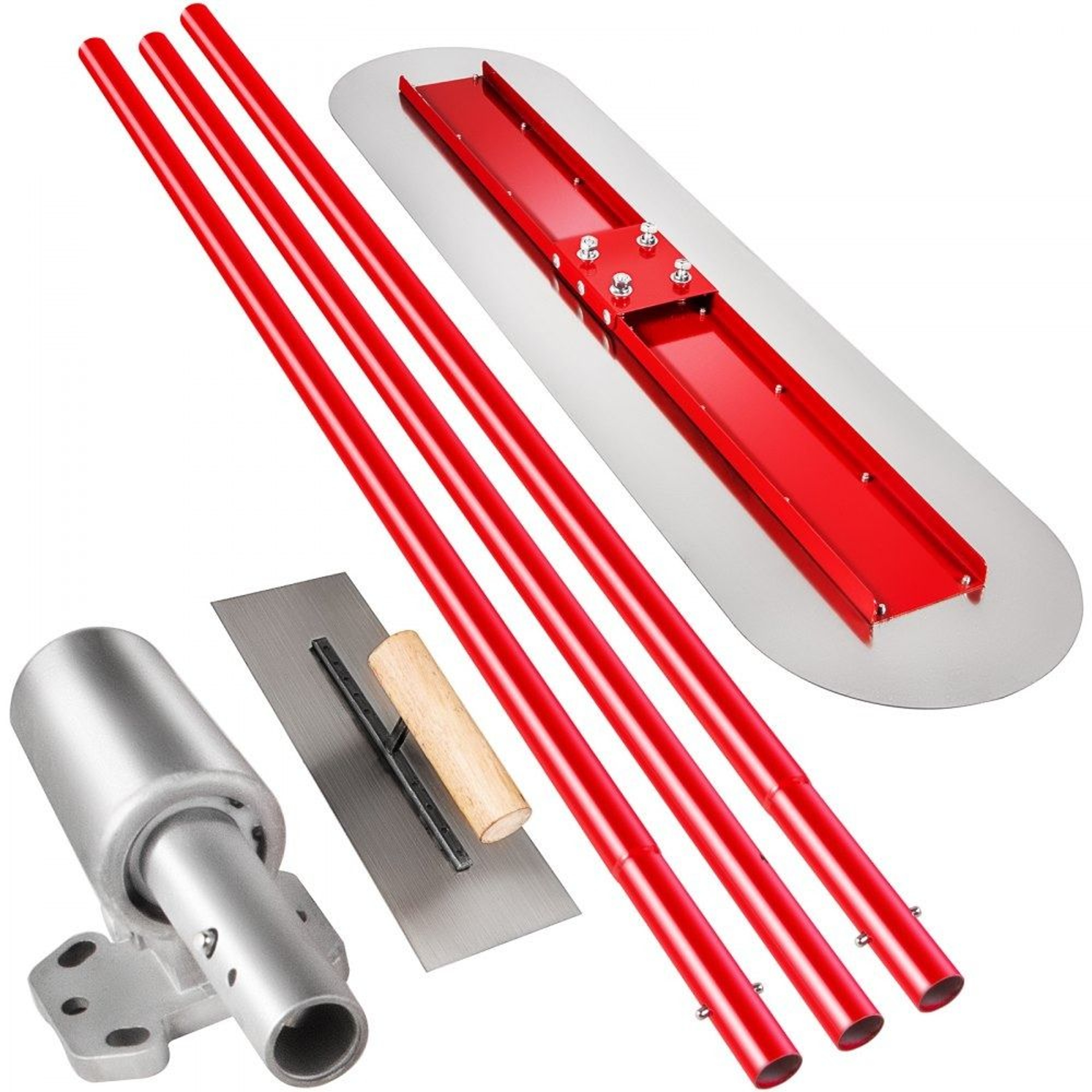 Concrete Bull Float Kit With Manganese Steel Blade And Adjustable Handle Bracket 0