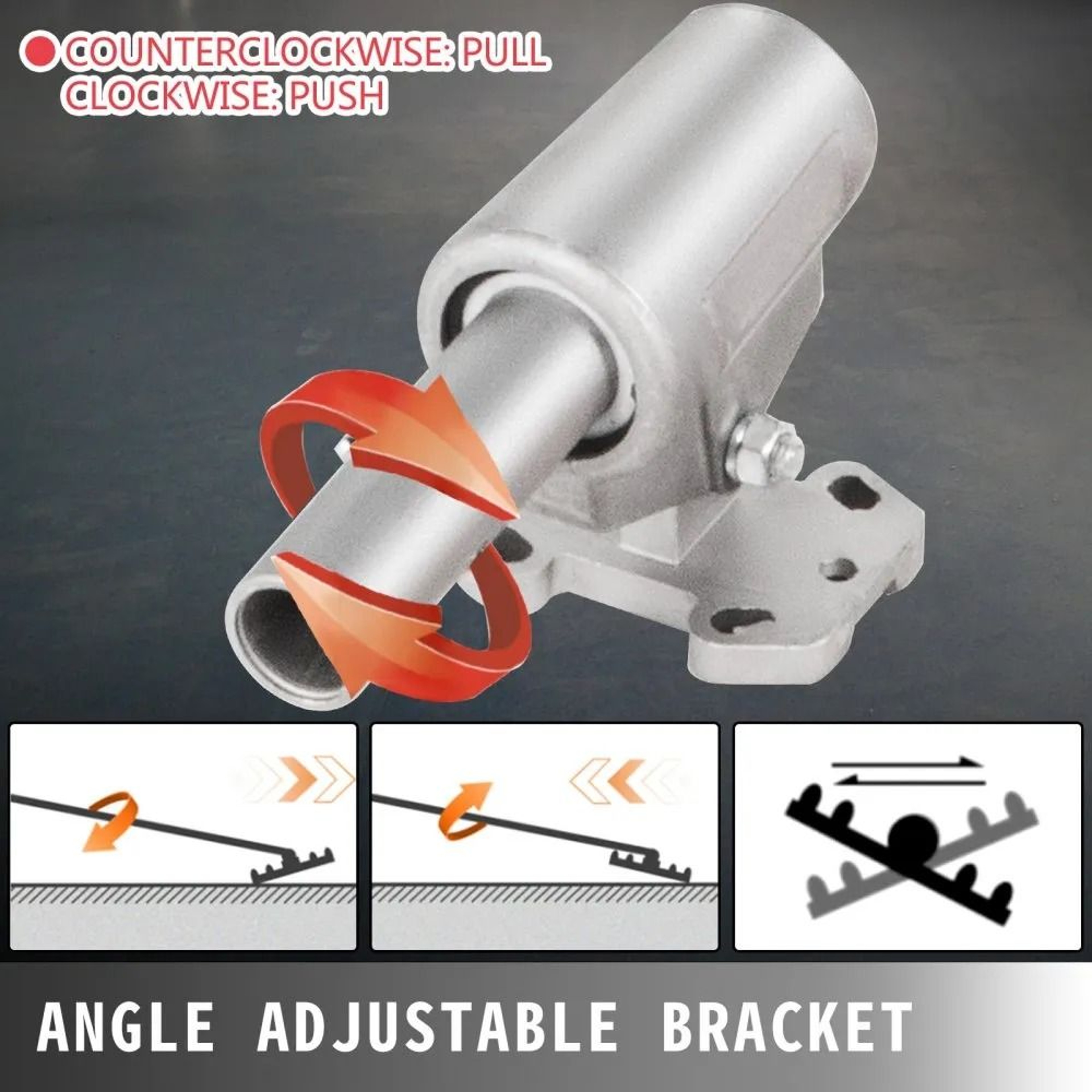 Concrete Bull Float Kit With Manganese Steel Blade And Adjustable Handle Bracket 4