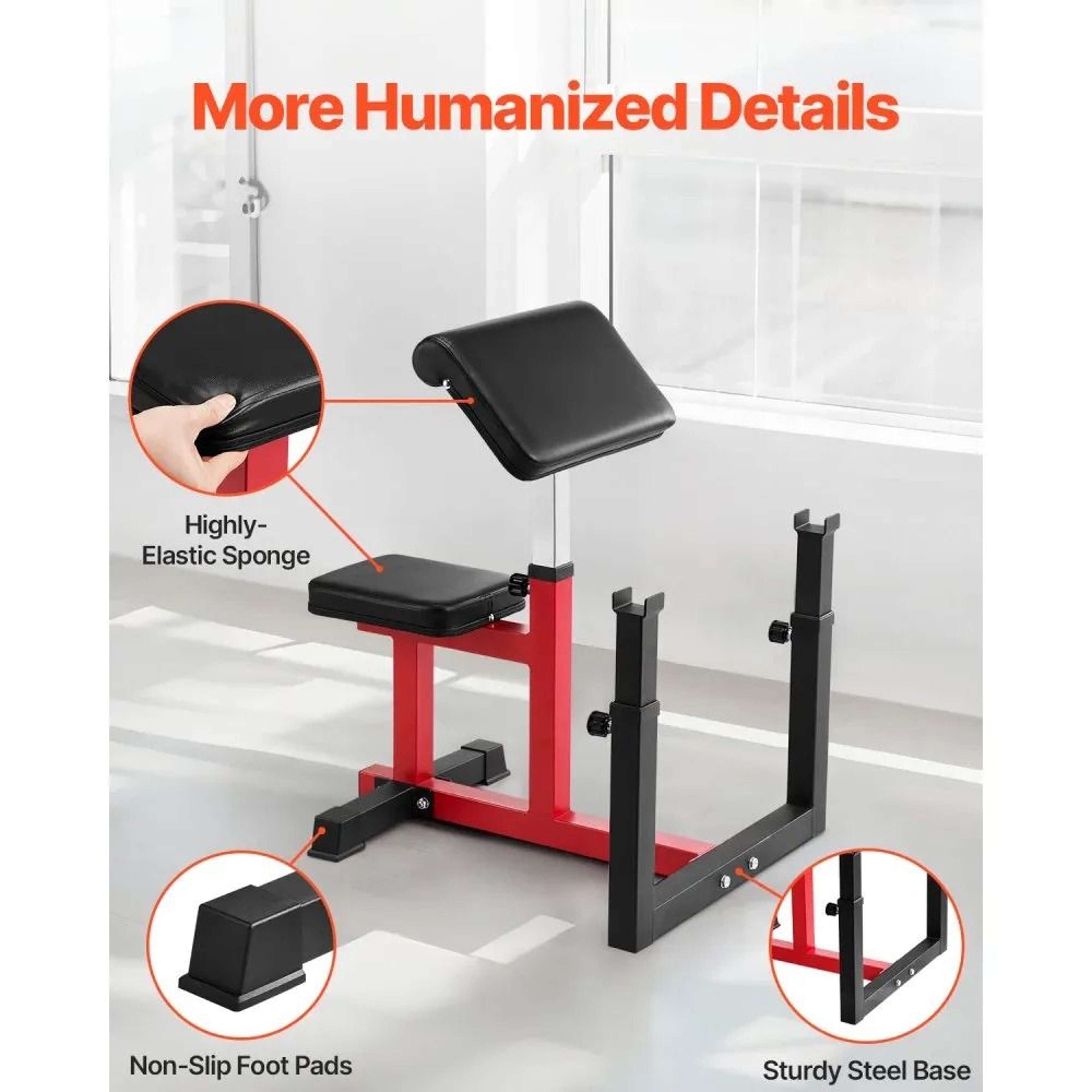 Preacher Curl Weight Bench For Teens With Adjustable Armrest And 440 Lbs Capacity 1