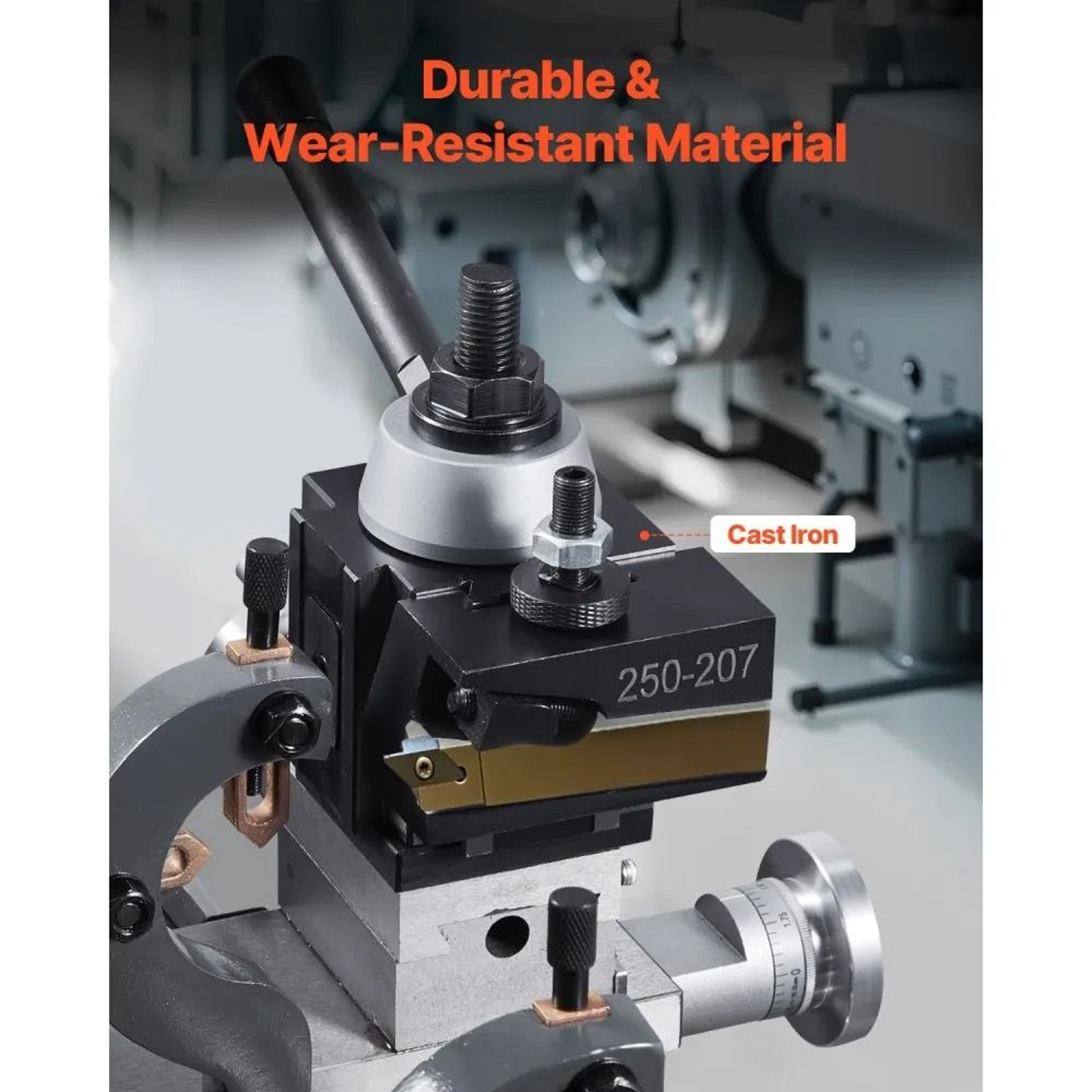Quick Change Tool Post Set 6Piece Wedge Type For 1015 Inch Metal Lathes 1