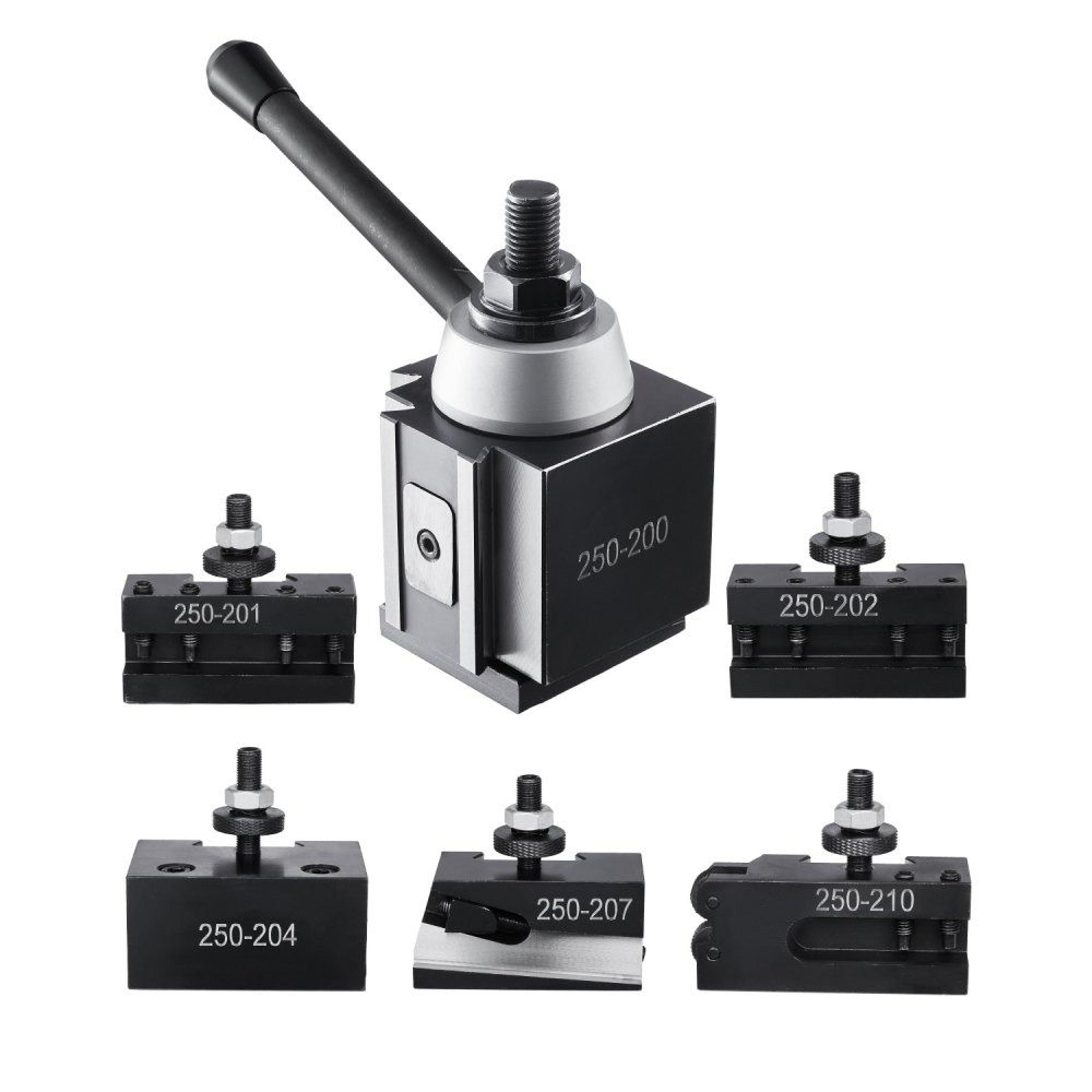 Quick Change Tool Post Set 6Piece Wedge Type For 1015 Inch Metal Lathes 0
