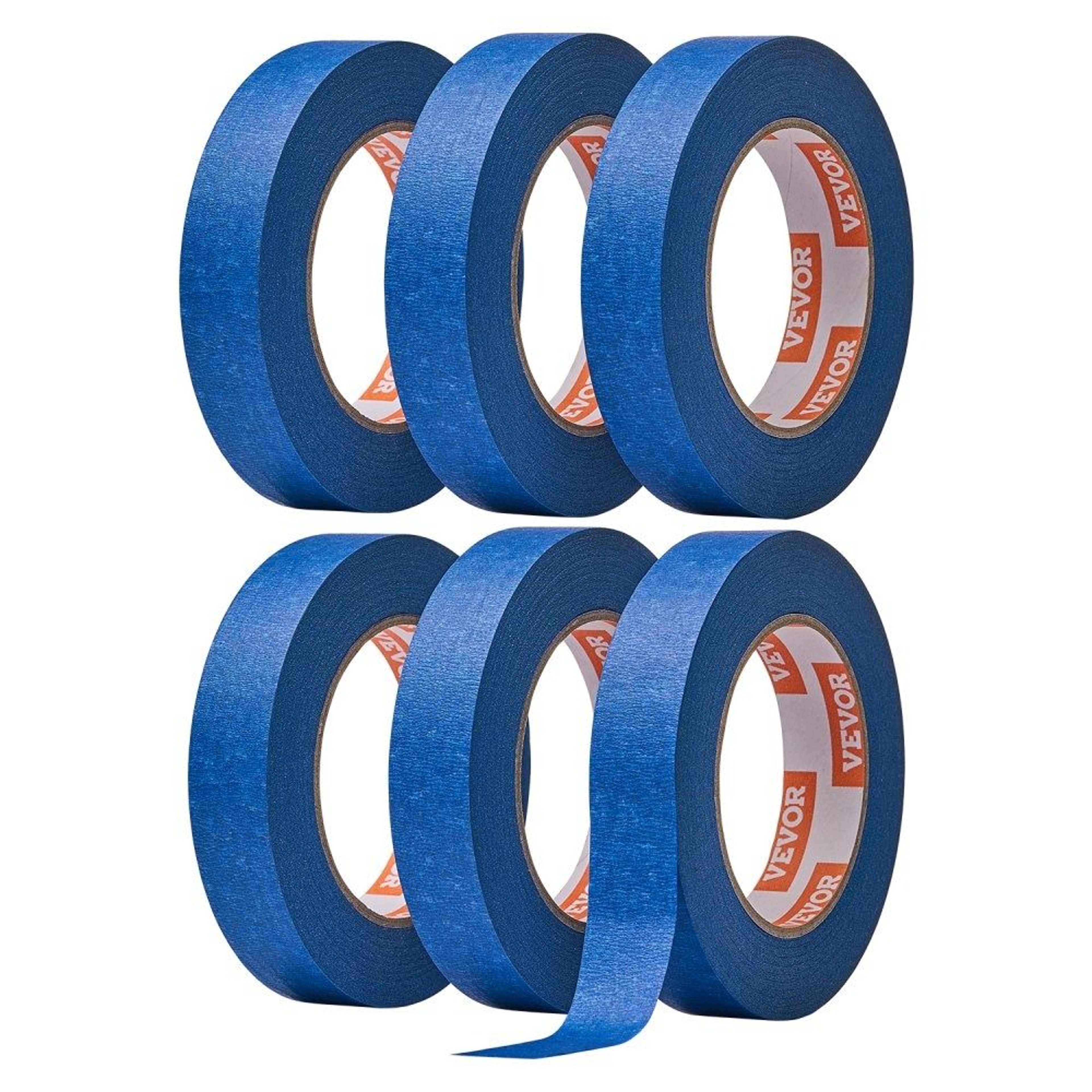 Blue Painters Tape 094 Inch X 60 Yards 6 Rolls For Painting And Masking 7