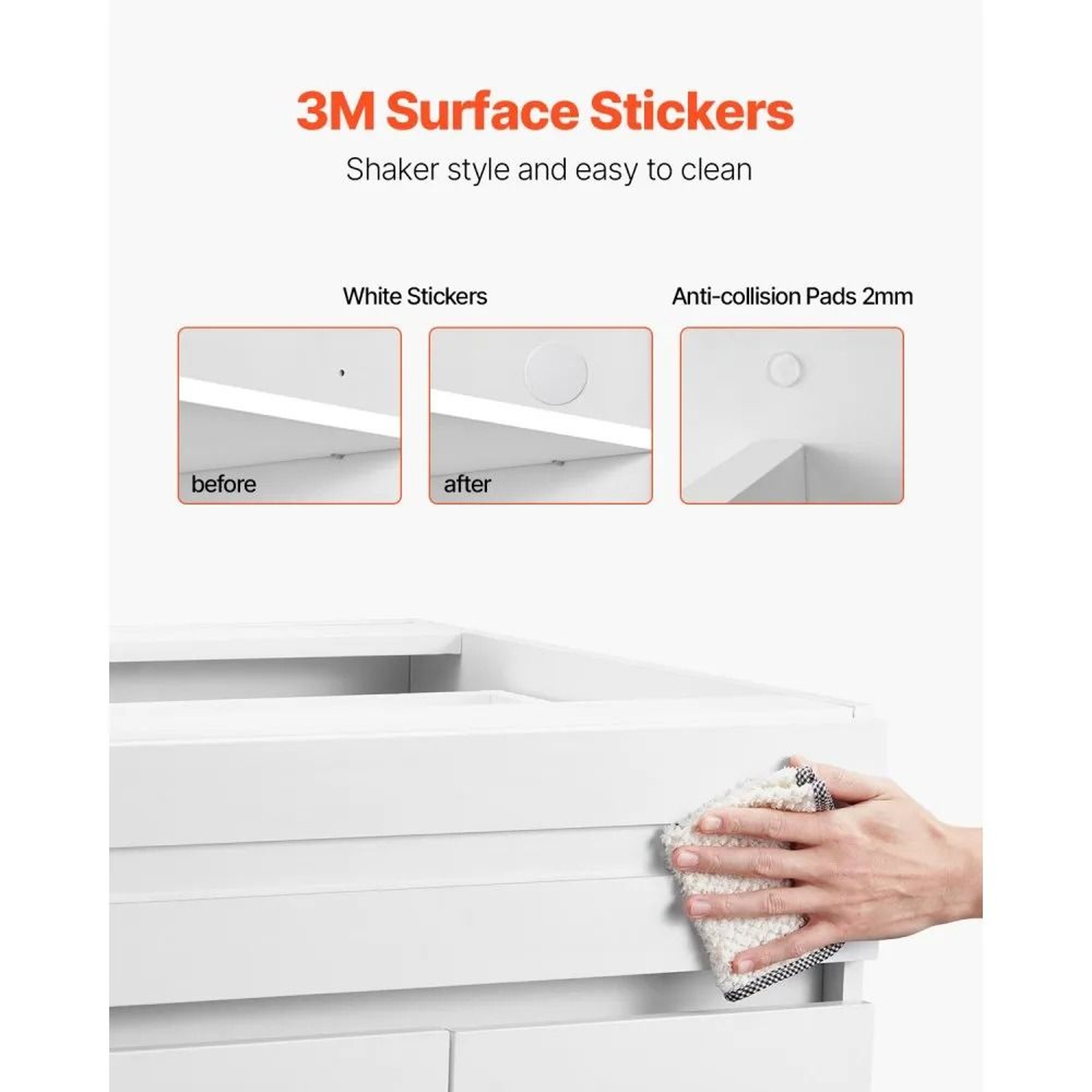 White Shaker Base Cabinet With Drawer And Adjustable Shelfs 5