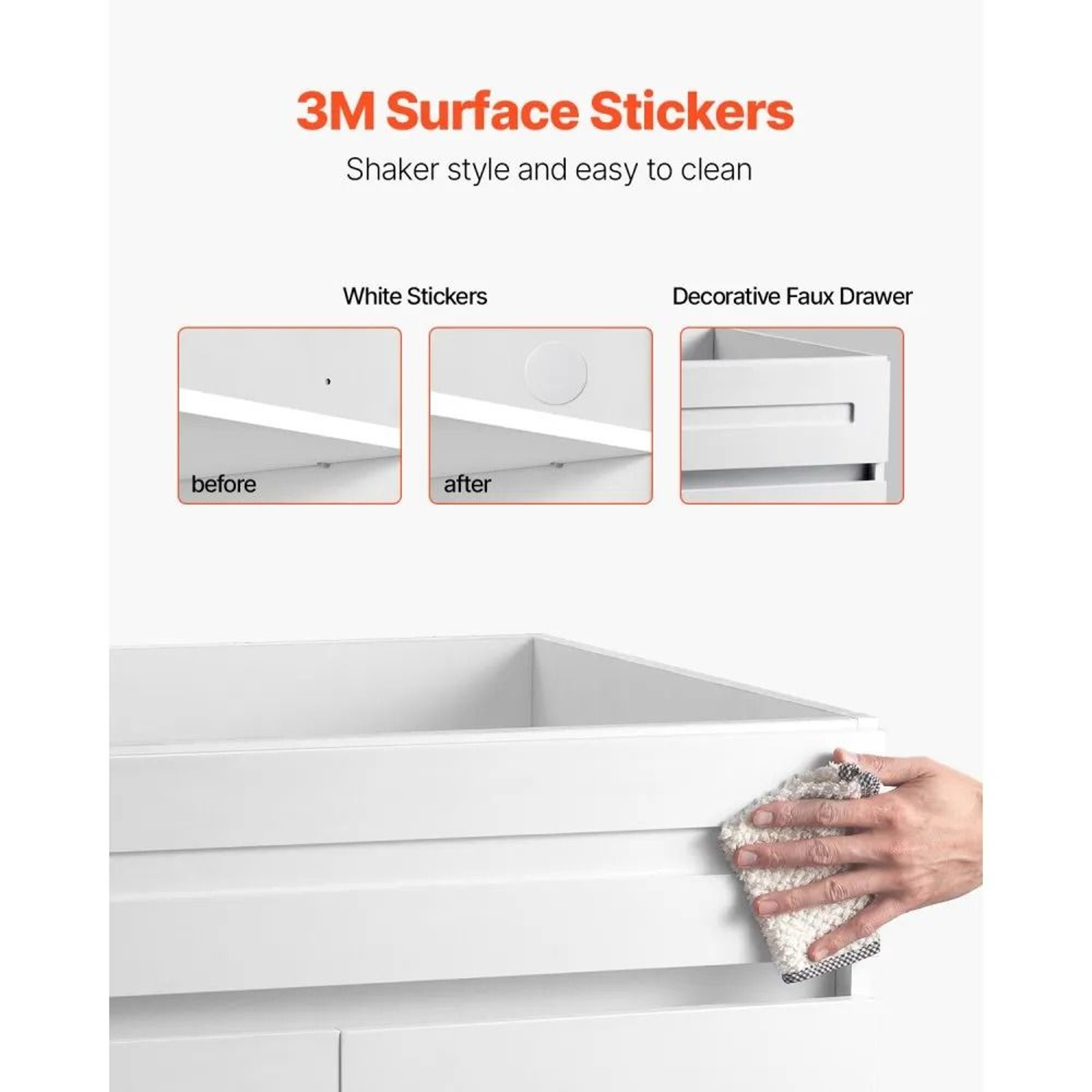 White Shaker Base Cabinet 30 Inch With SoftClose Doors And Adjustable Shelf 5