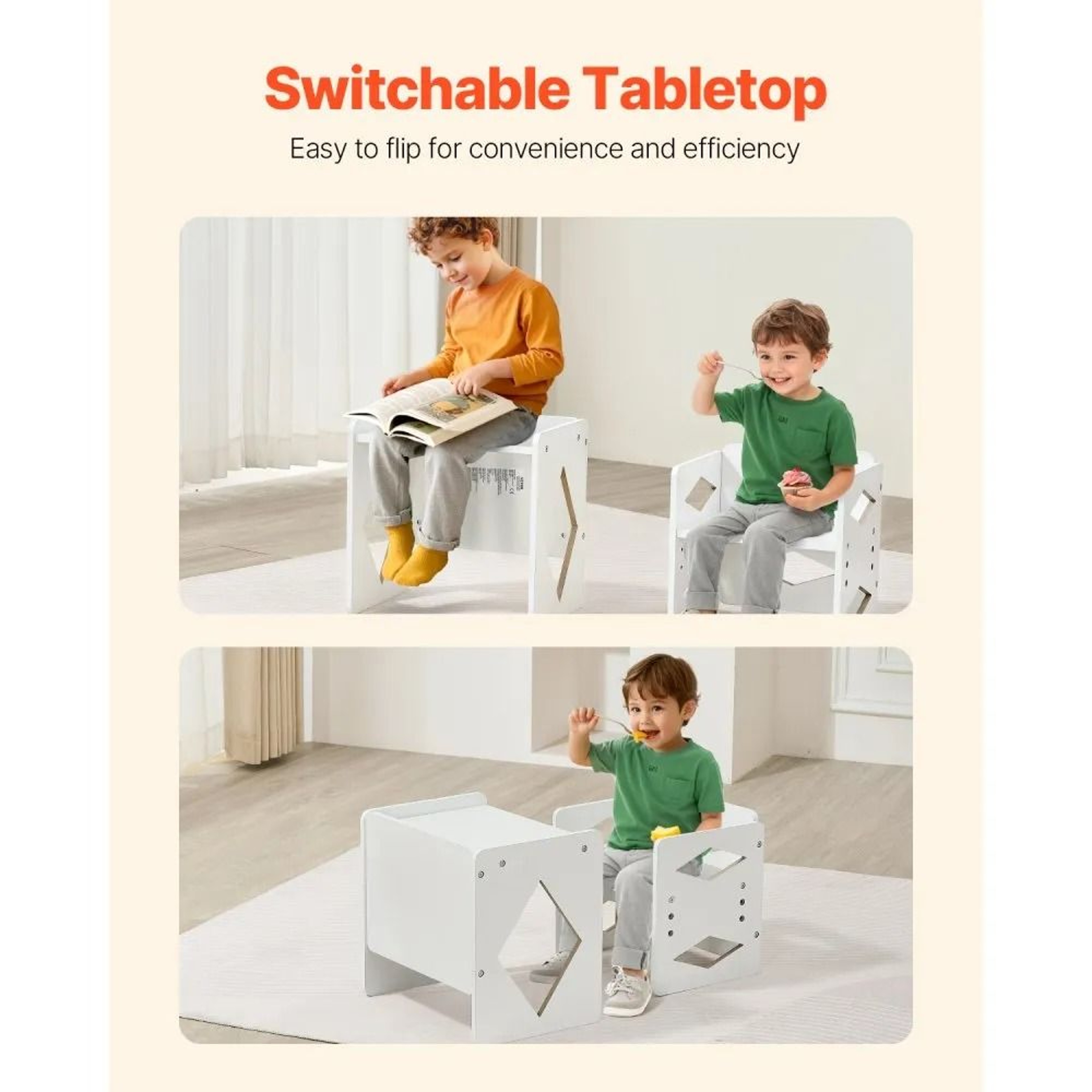 Montessori Weaning Table And Chair Set With 3 Adjustable Heights For Toddlers 3