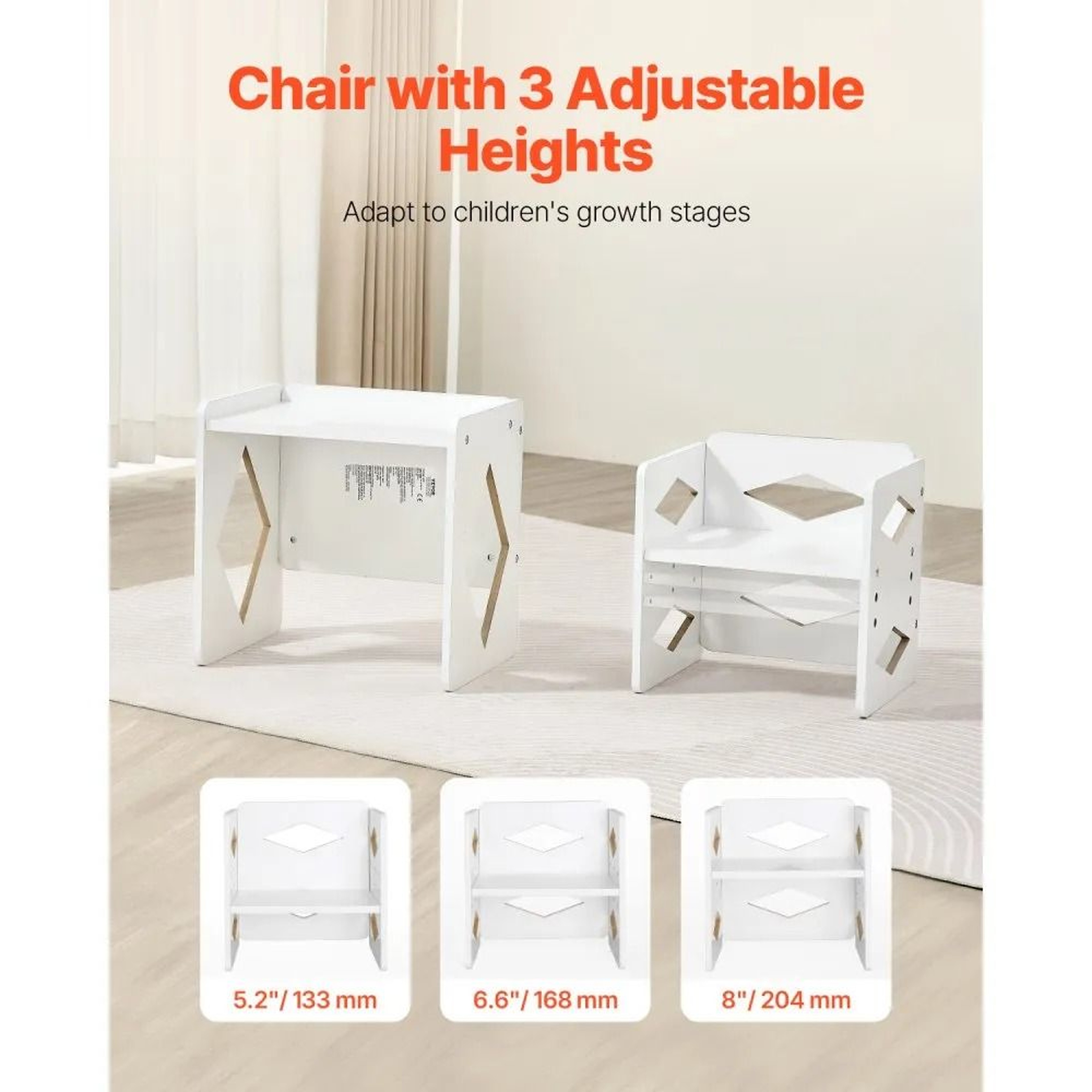 Montessori Weaning Table And Chair Set With 3 Adjustable Heights For Toddlers 2