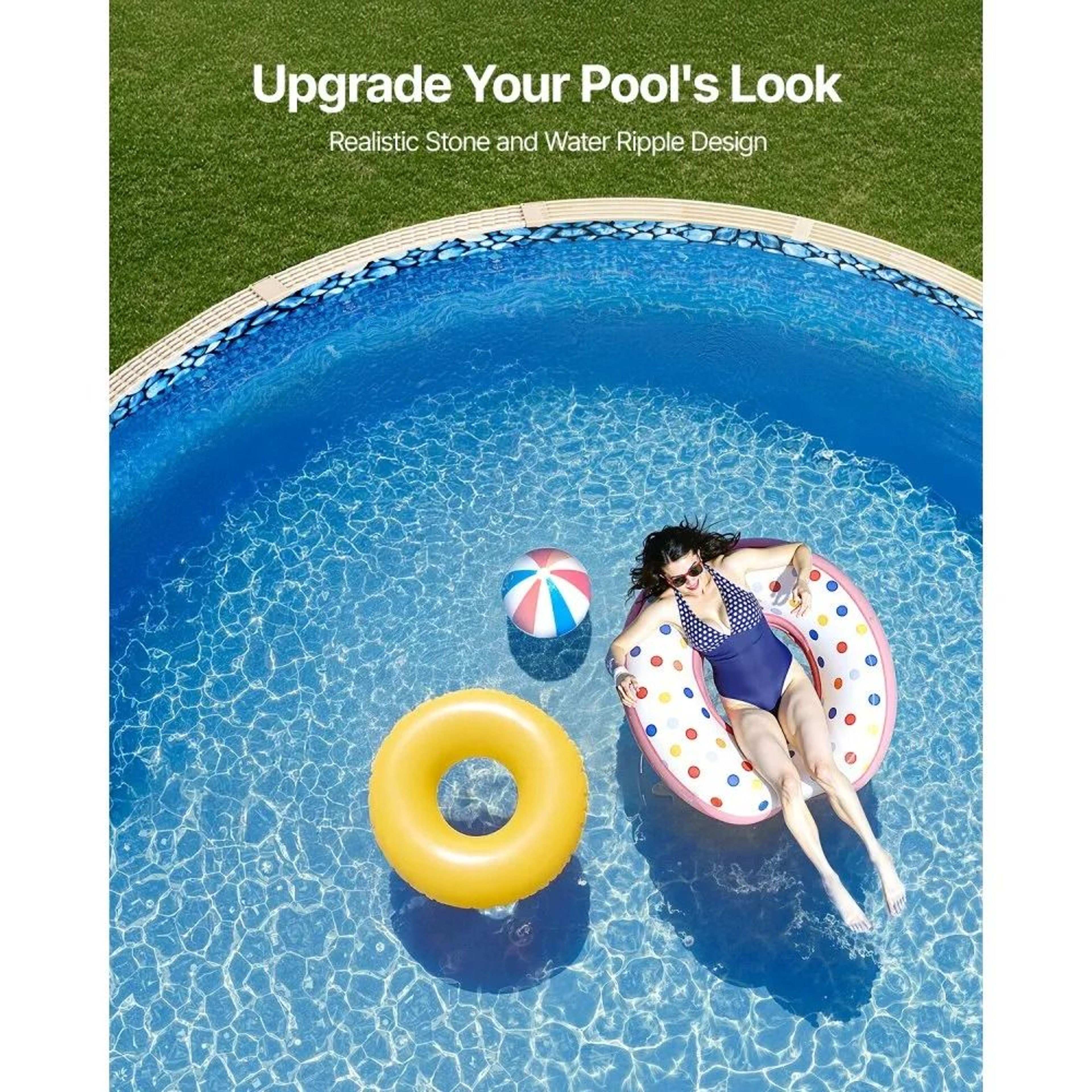 21 Ft Round Above Ground Pool Liner Unibead Vinyl For 52 Inch Steel Wall Pools 5