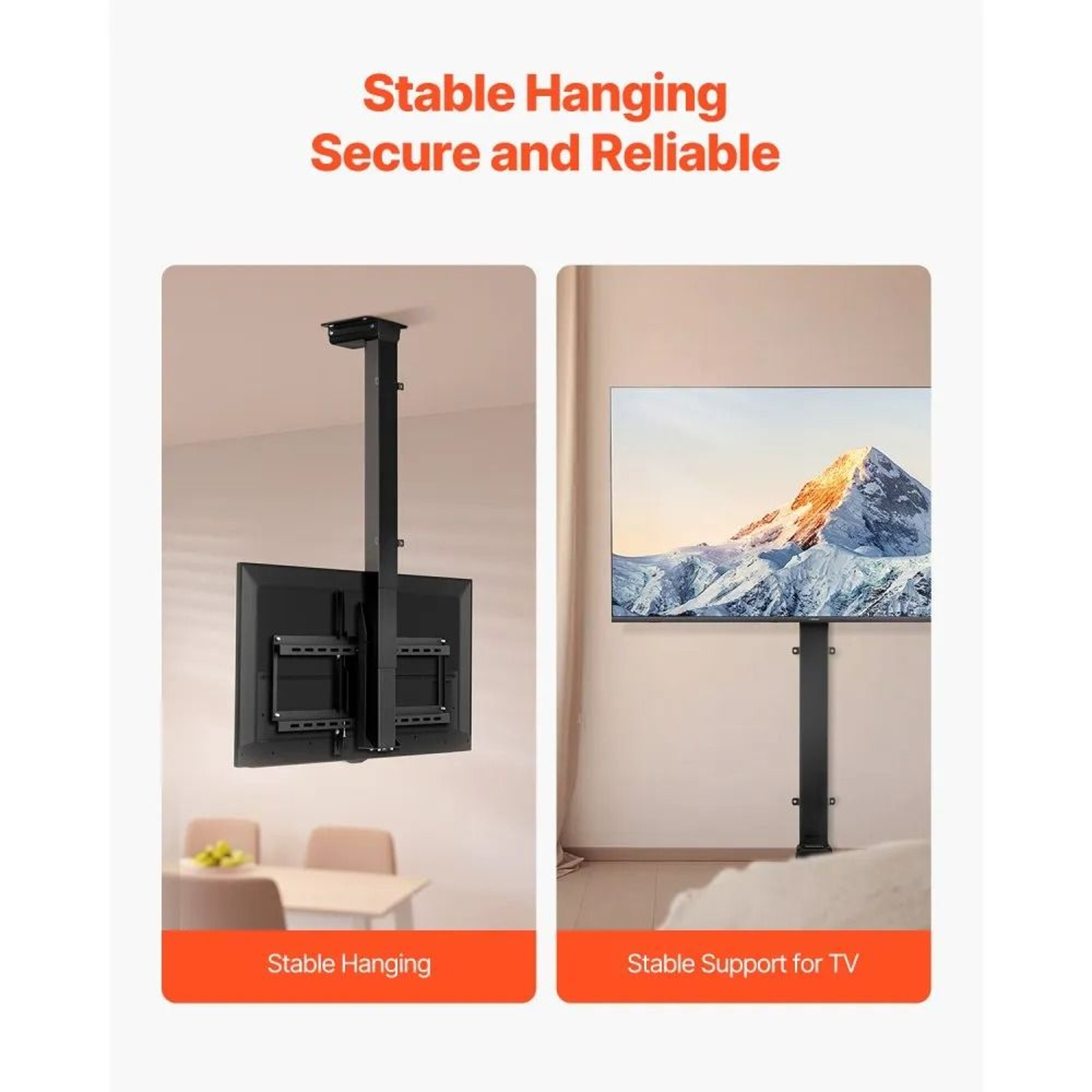 Motorized Ceiling TV Mount For 3255 Inch TVs With Electric Height Adjustment 2