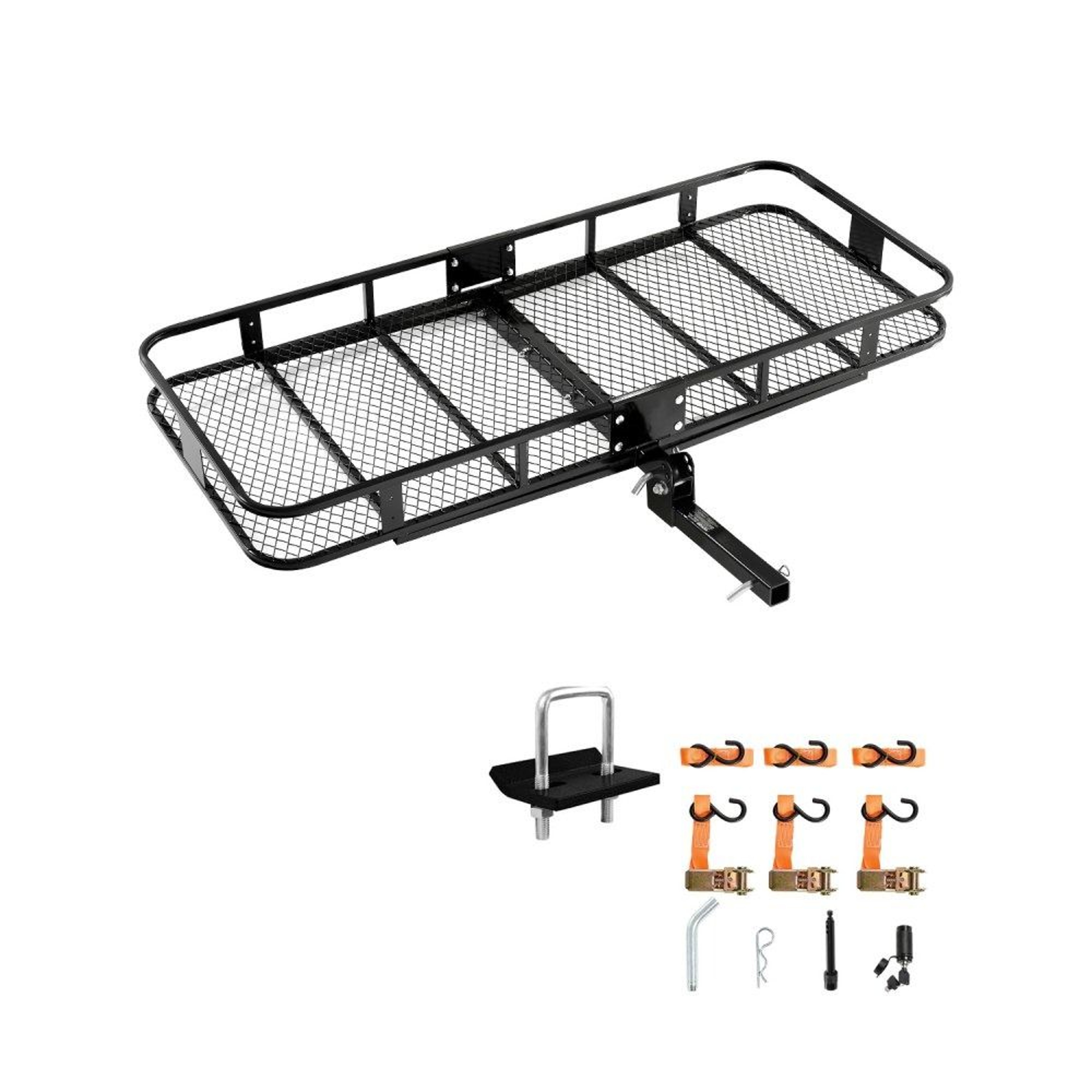 Folding Hitch Cargo Carrier 70 X 30 Inch 500 Lb Capacity With Hitch Lock 0