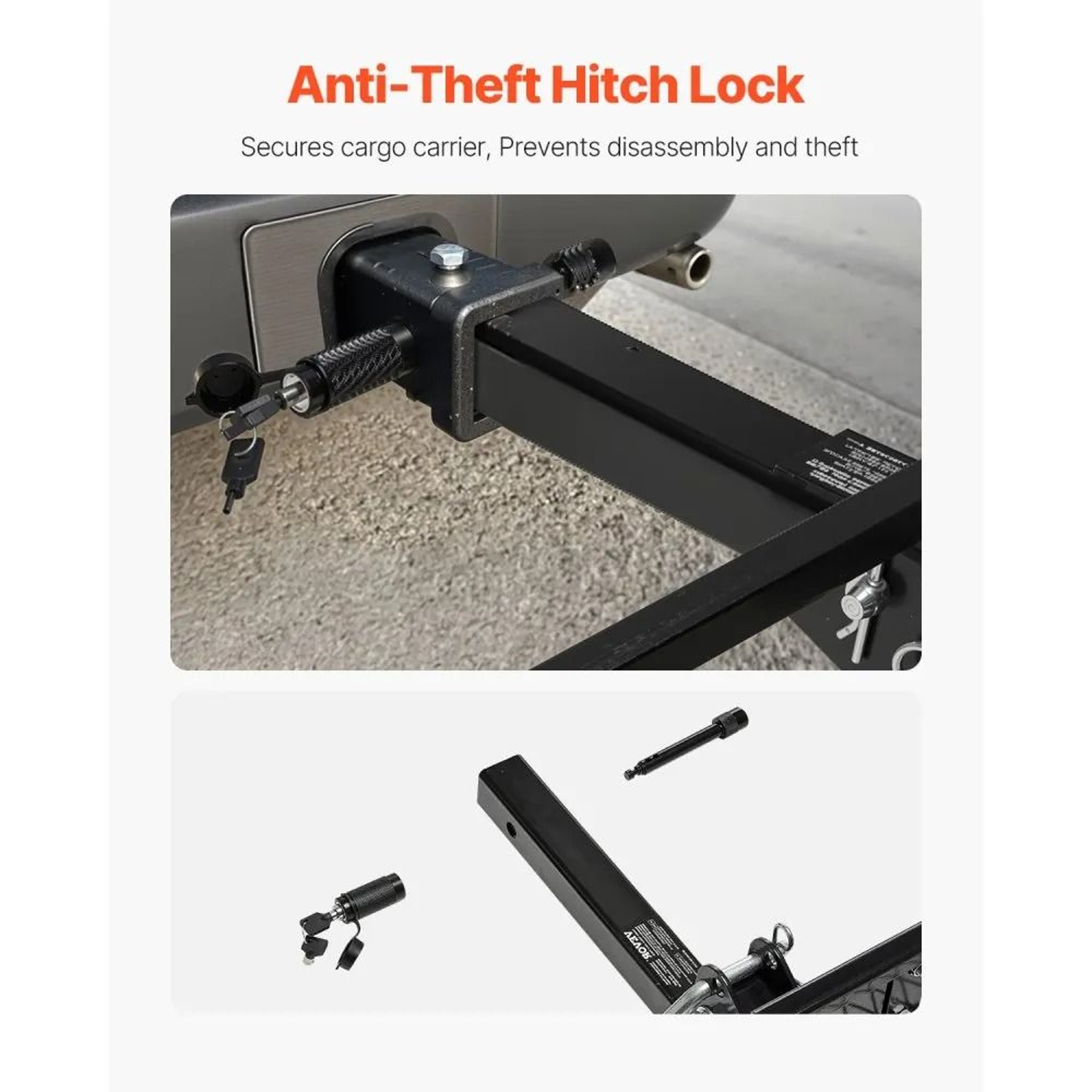 Folding Hitch Cargo Carrier 70 X 30 Inch 500 Lb Capacity With Hitch Lock 3