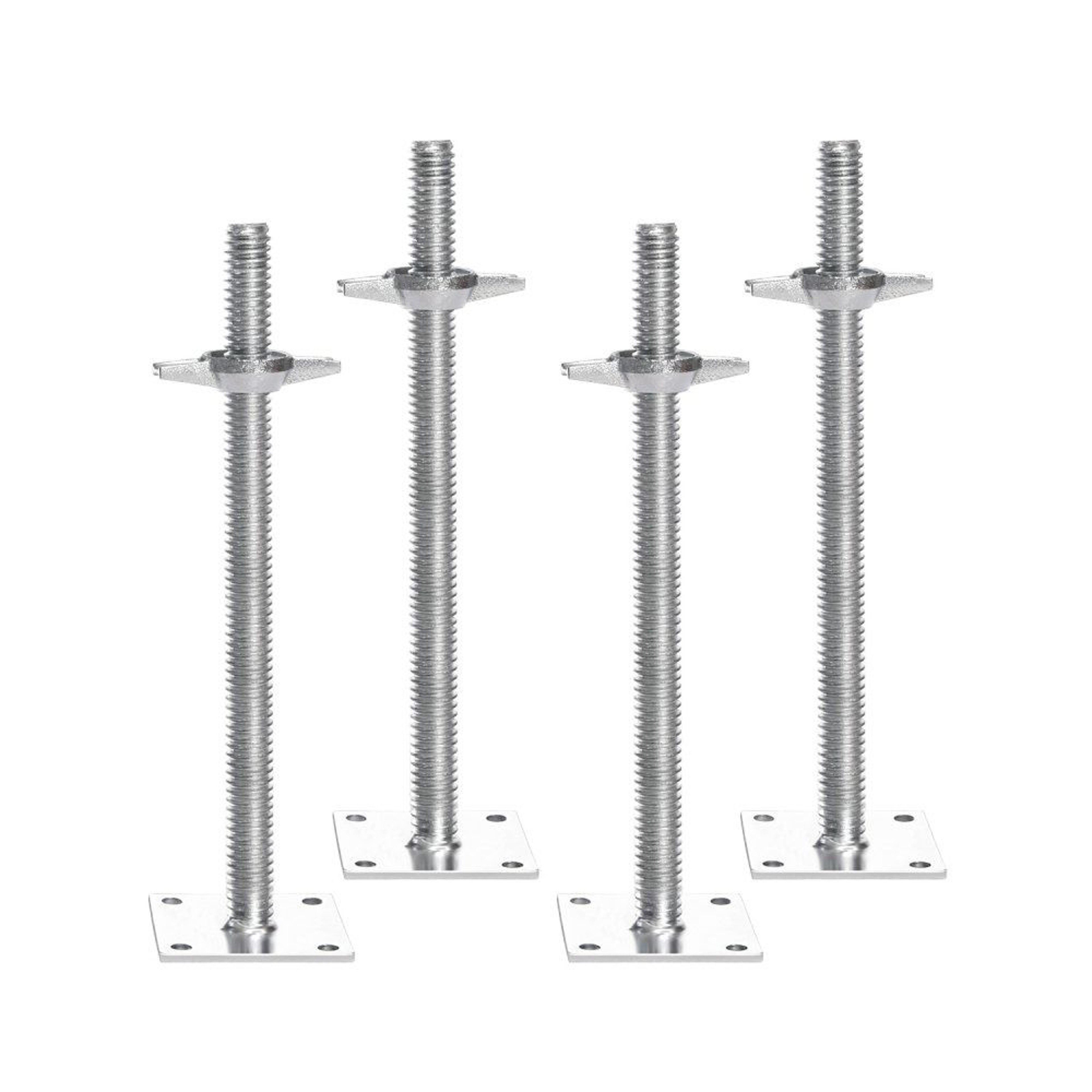 4Pack Adjustable Scaffold Leveling Jacks With 182Inch Height And 3307 Lb Load Capacity 0