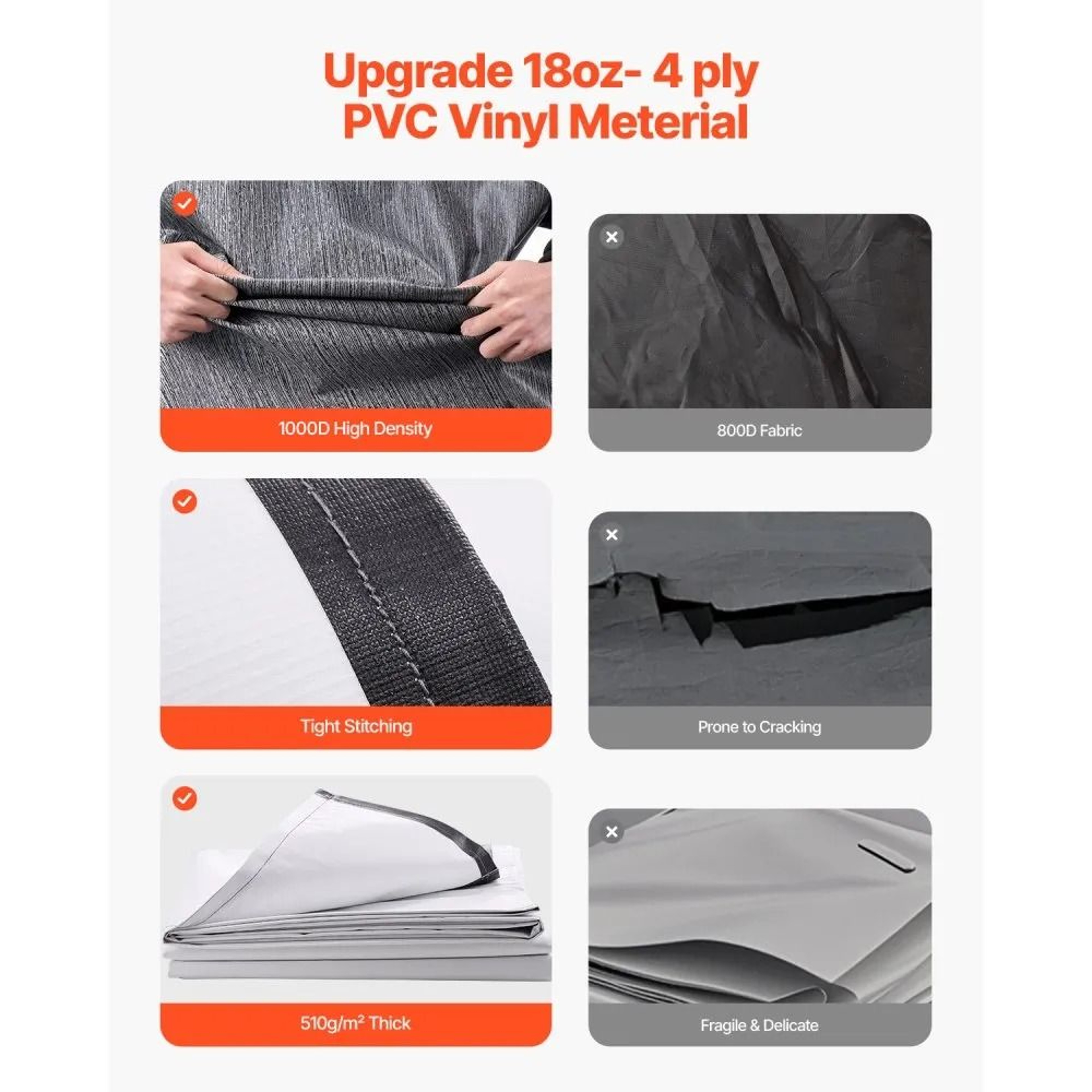 18 Ft Motorized RV Retractable Awning With Aluminum Alloy Frame Black Fade 4
