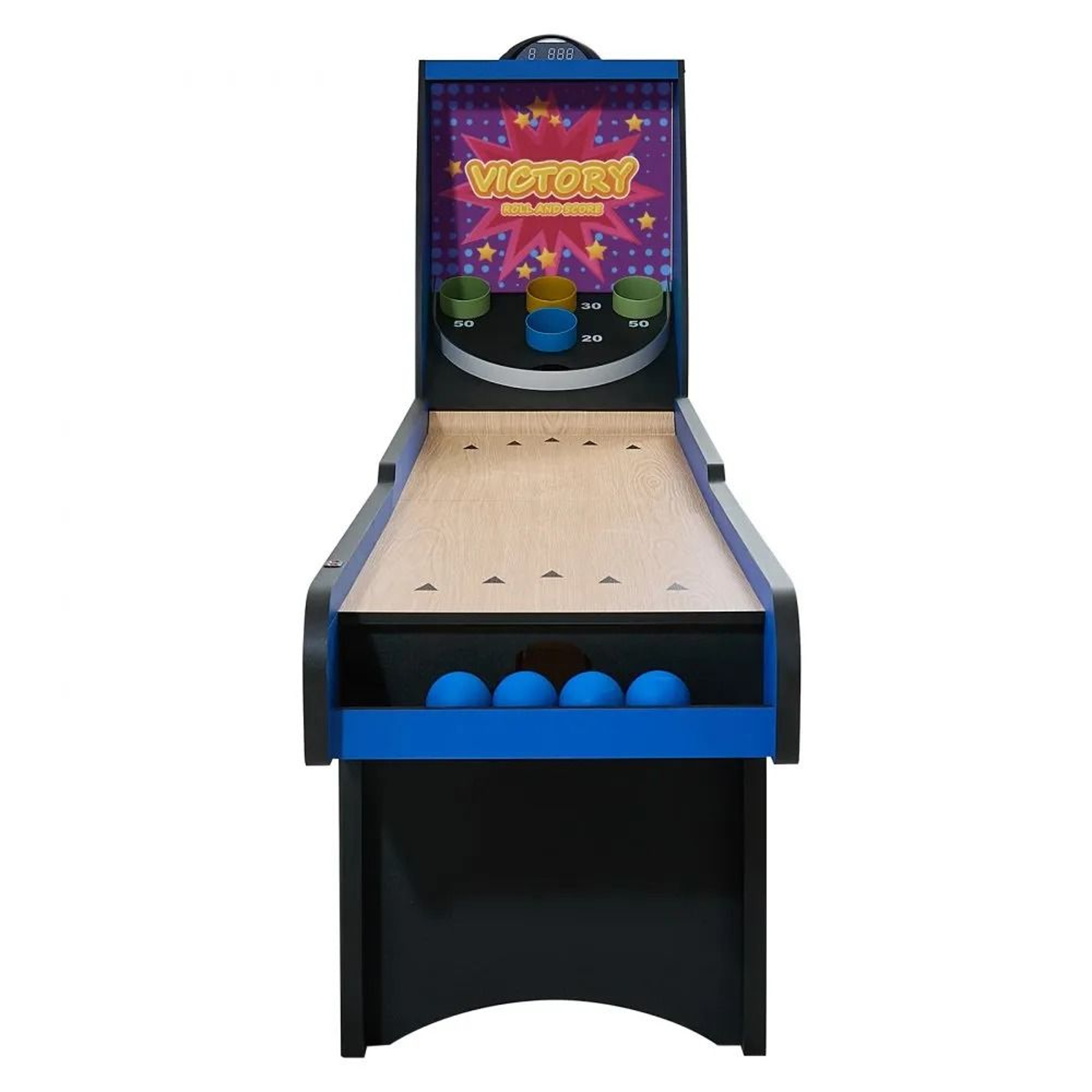 8 Ft Roll And Score Arcade Game Table With Electronic Scorer And Automatic Ball Return 7