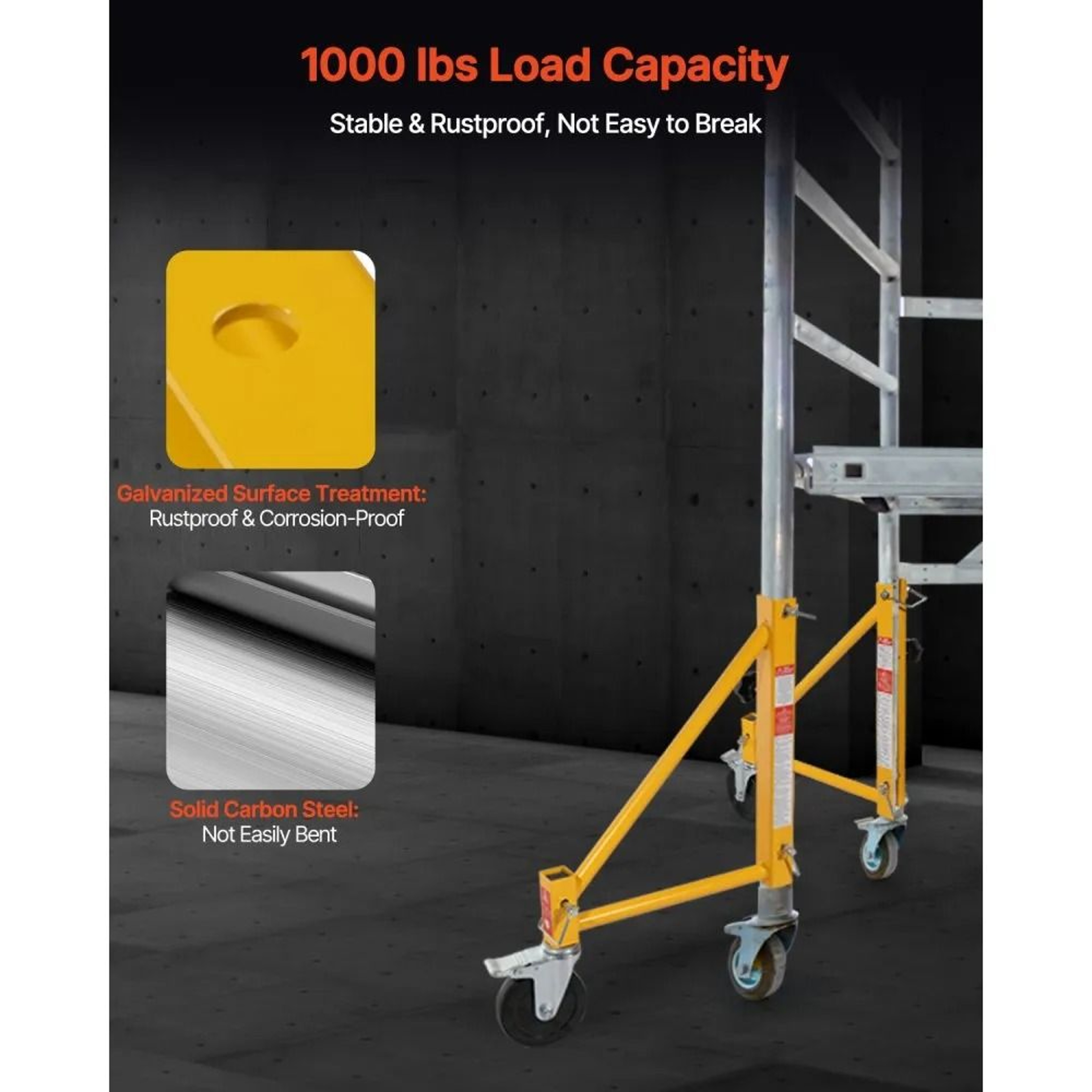 4Pack Baker Scaffold Outriggers With 5Inch Swivel Casters And 1000 Lb Capacity 3