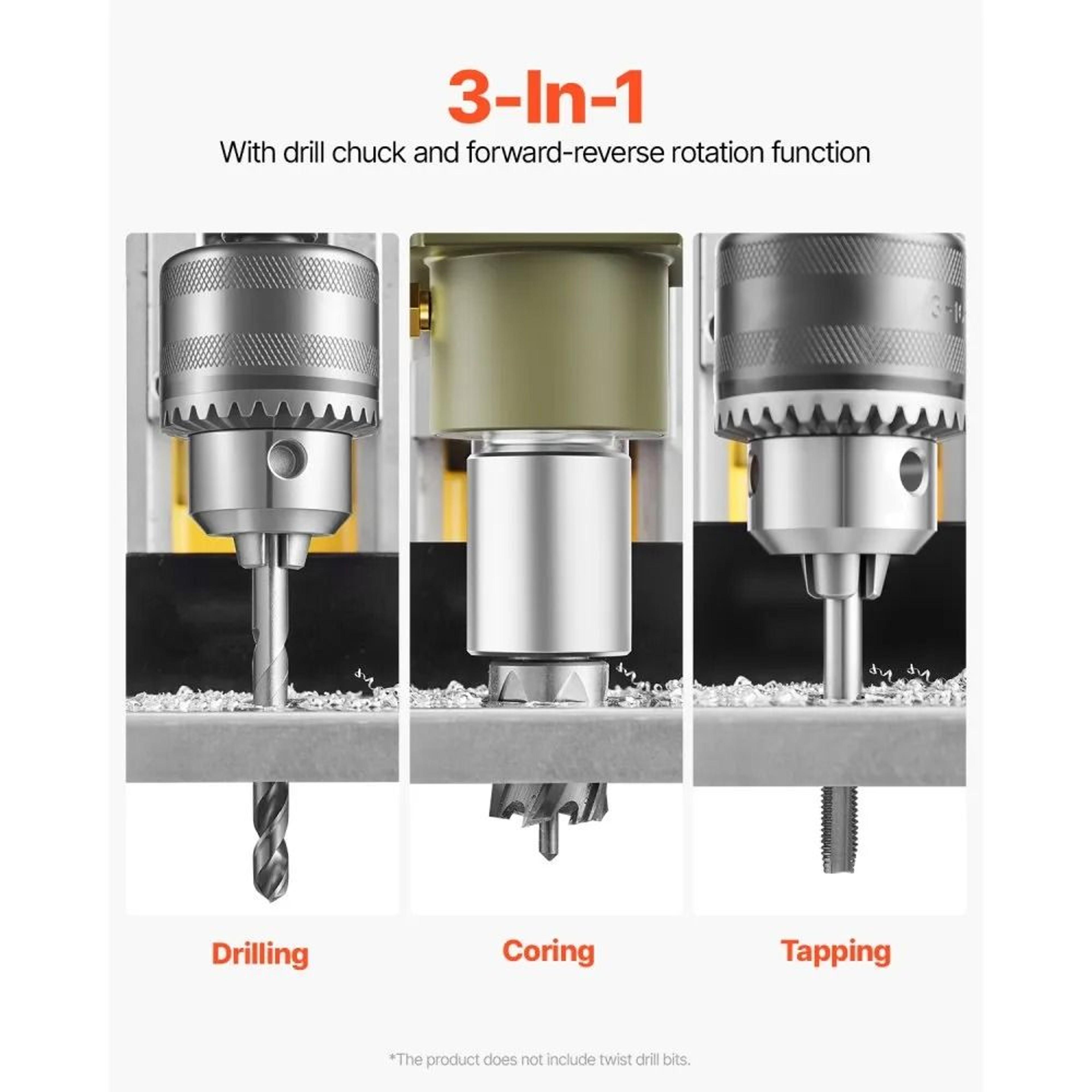 1200W Magnetic Drill Press With Variable Speed And 16Inch Coring Capacity 6