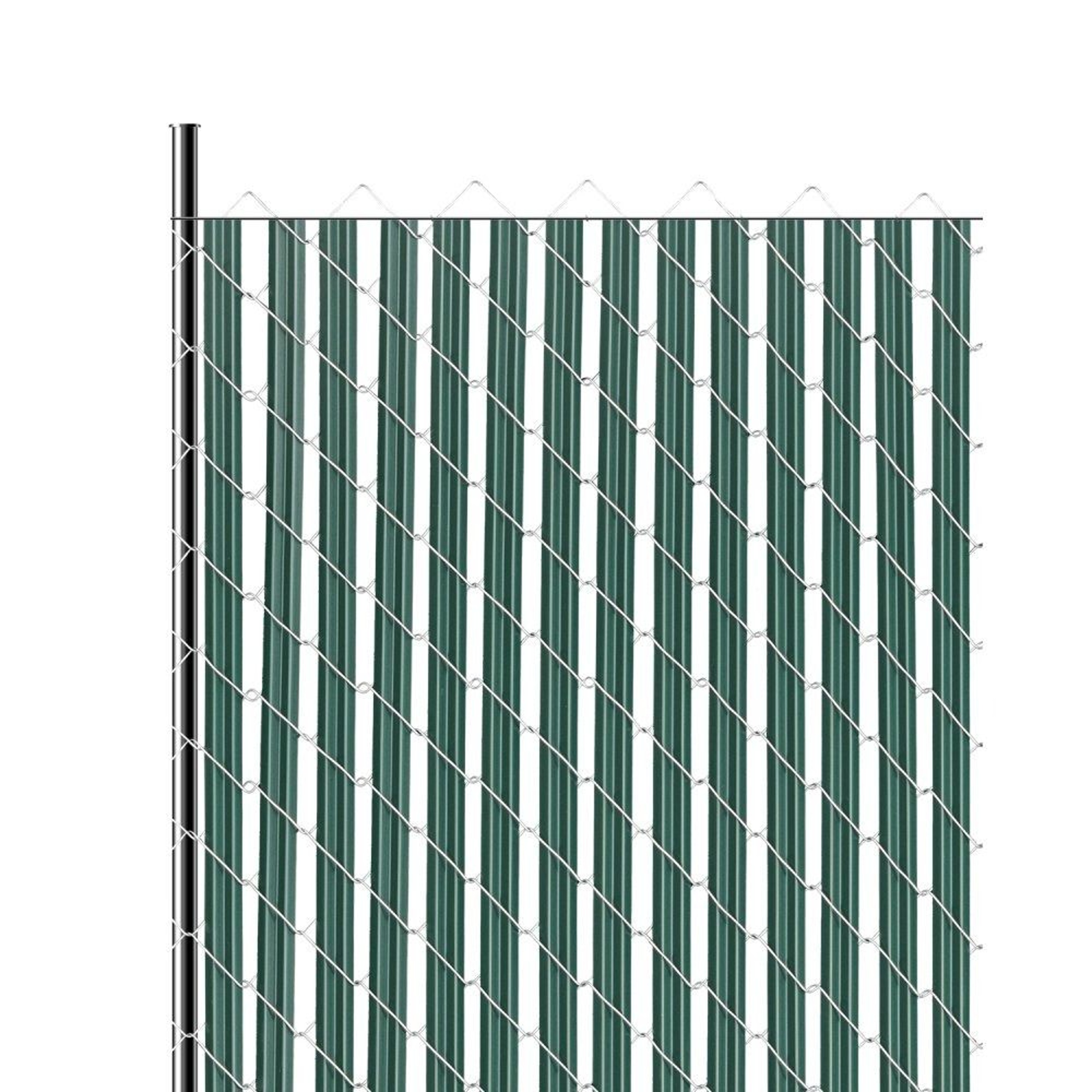 Bottom Locking Privacy Slats For 5 Ft Chain Link Fence Green HDPE Fence Inserts 0
