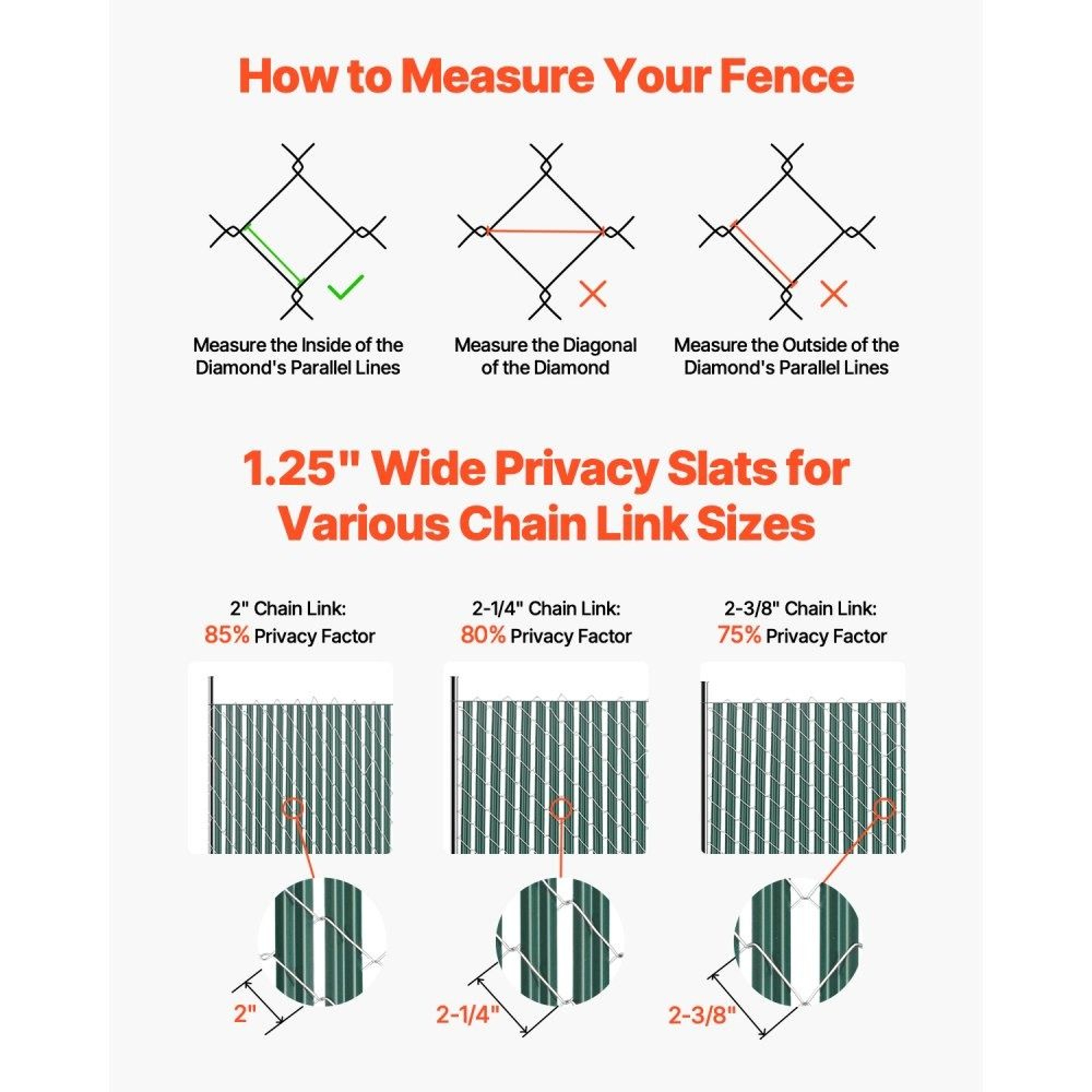 Bottom Locking Privacy Slats For 5 Ft Chain Link Fence Green HDPE Fence Inserts 3