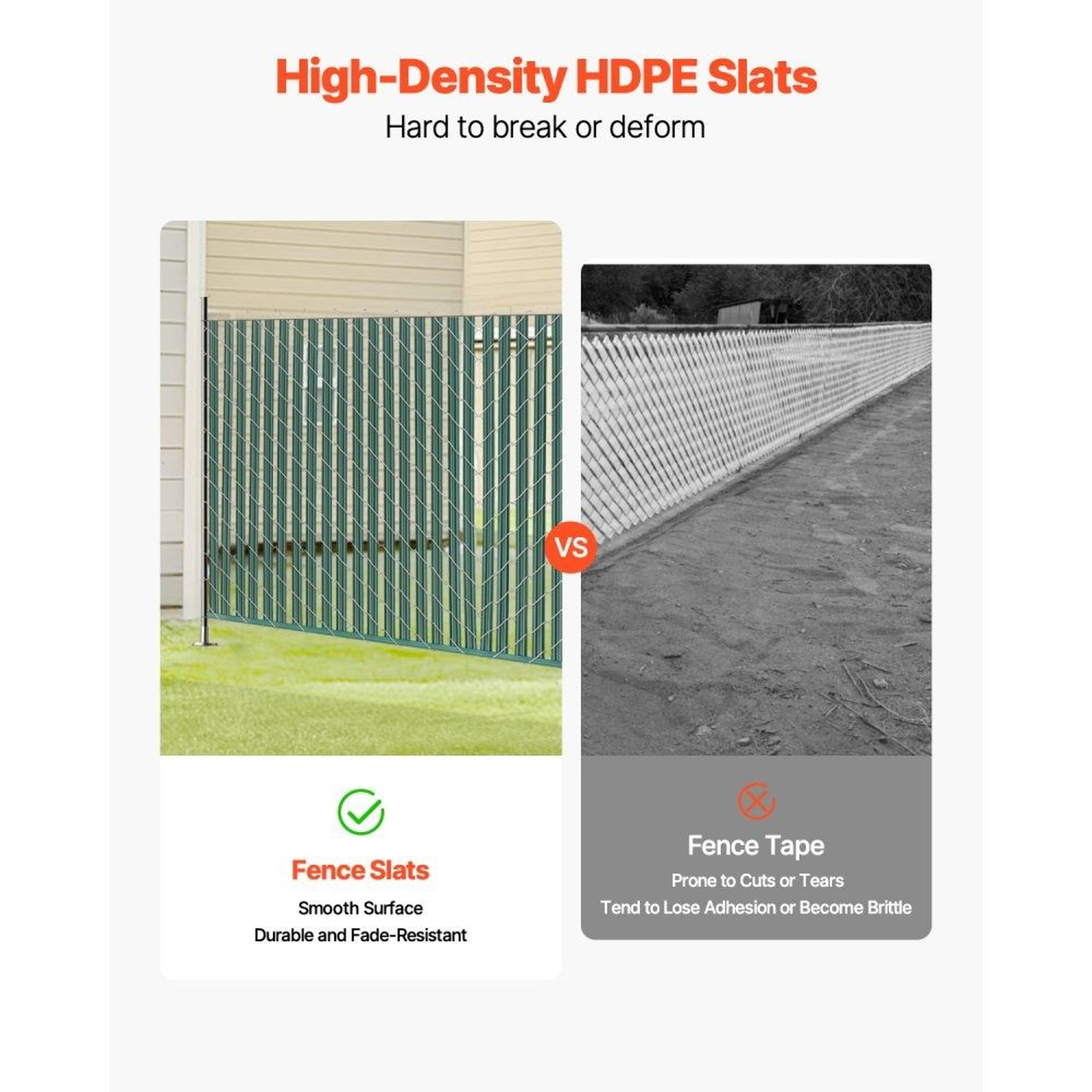 Bottom Locking Privacy Slats For 5 Ft Chain Link Fence Green HDPE Fence Inserts 5