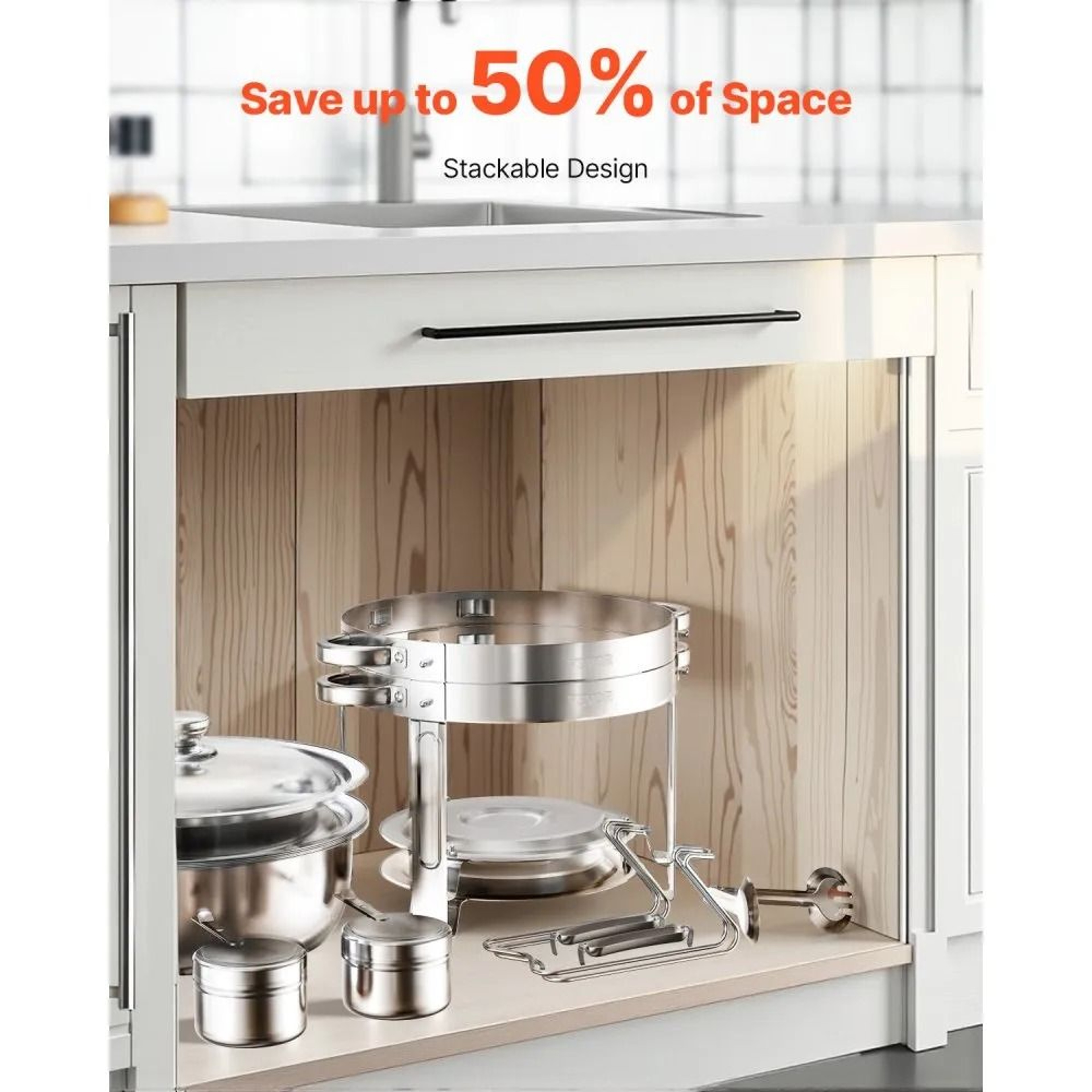 5 Qt Stainless Steel Chafing Dish Buffet Set With Folding Stands 2 Pack 2