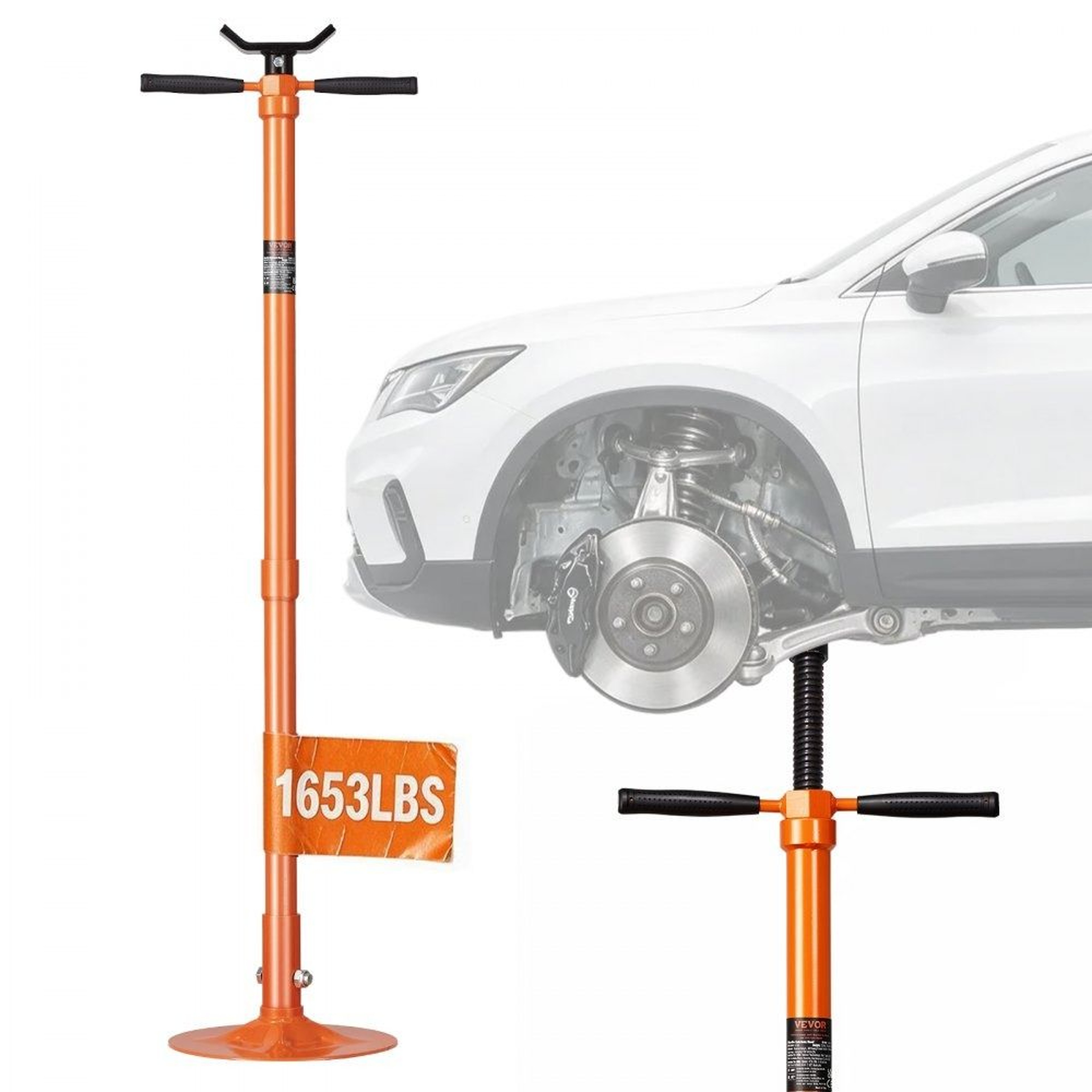Underhoist Support Stand With 34 Ton Capacity And Adjustable 52876 Inch Height 0