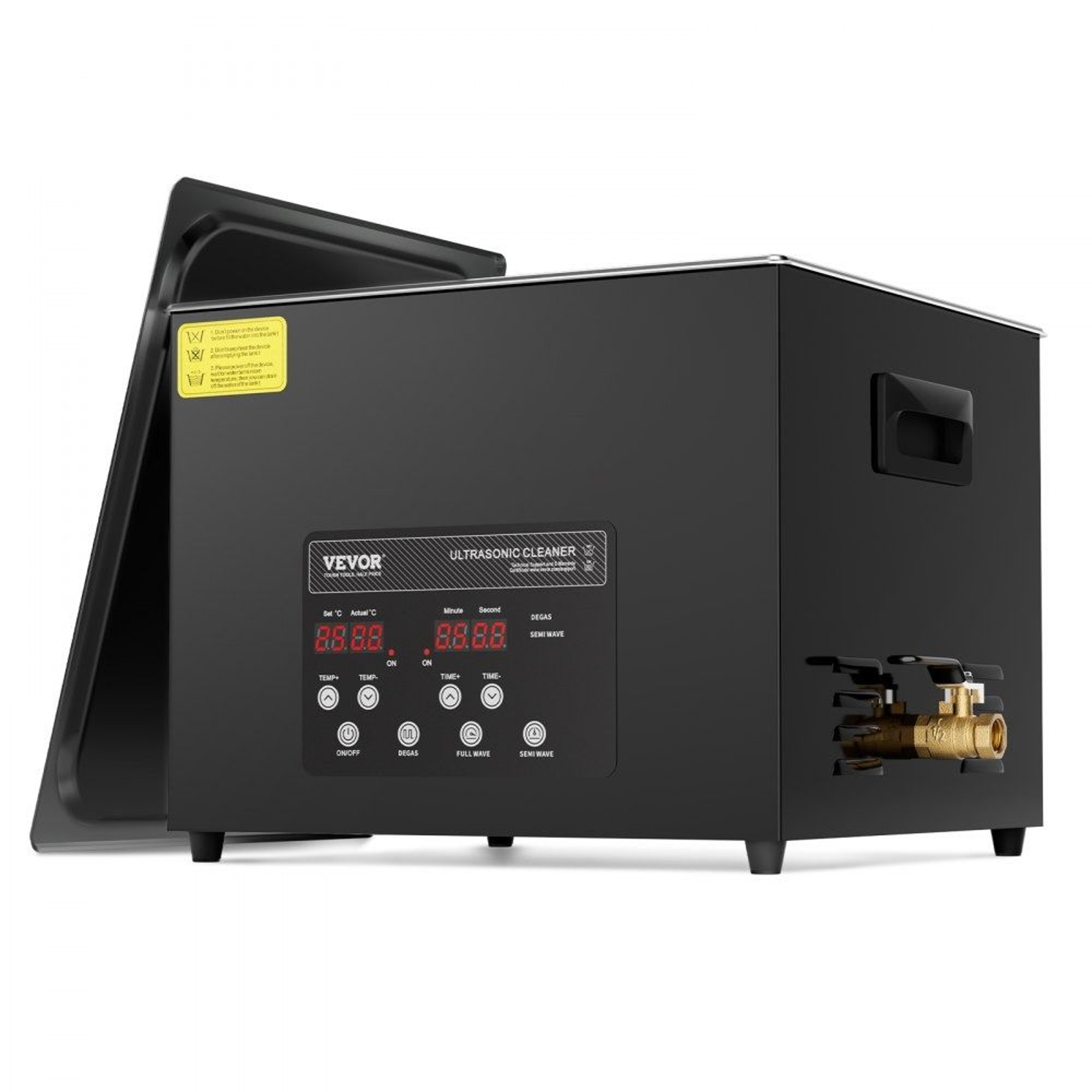 15L Ultrasonic Cleaner With 40kHz Frequency And Digital Heater Timer 0