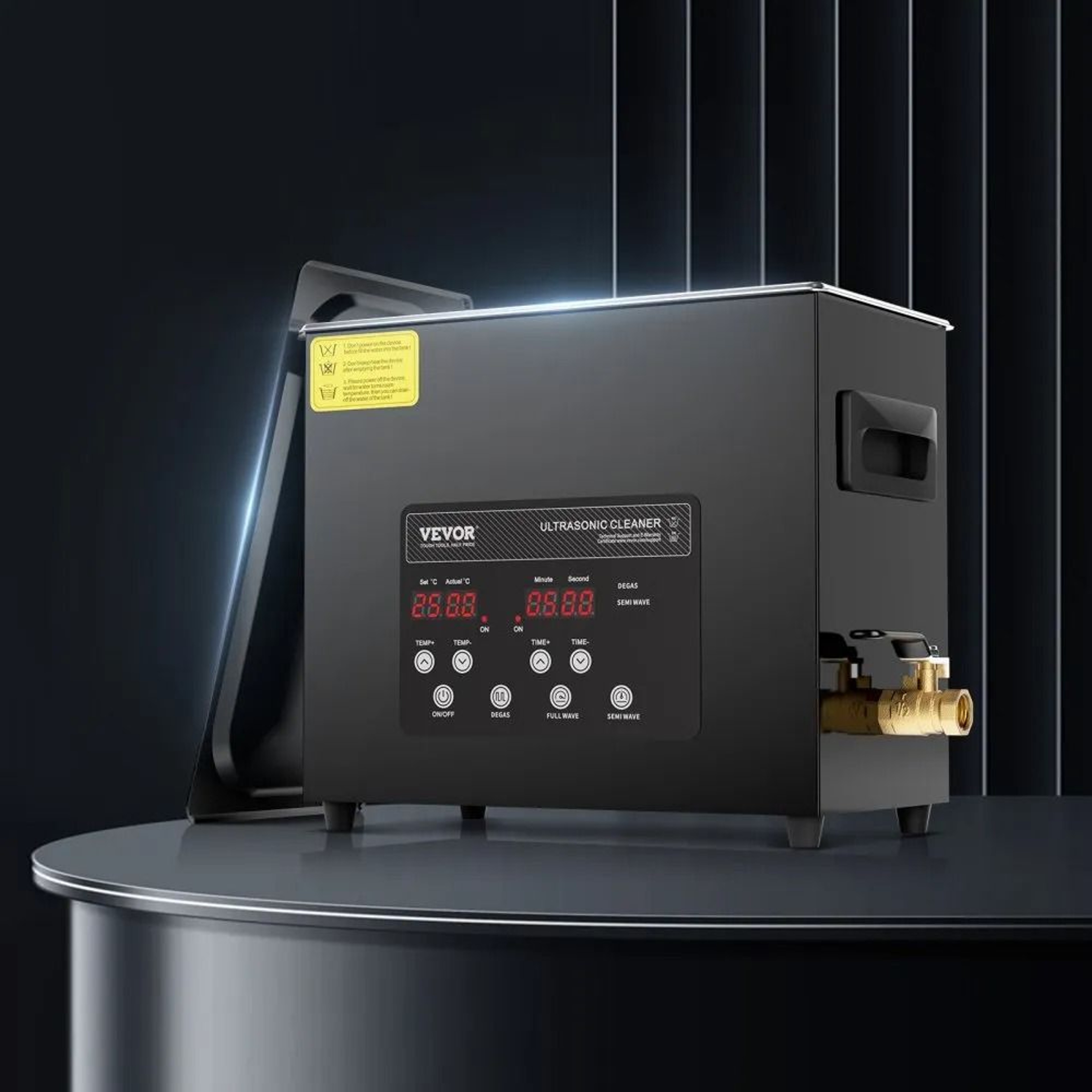 6L Ultrasonic Cleaner With 40kHz Digital Timer And Adjustable Heater 7